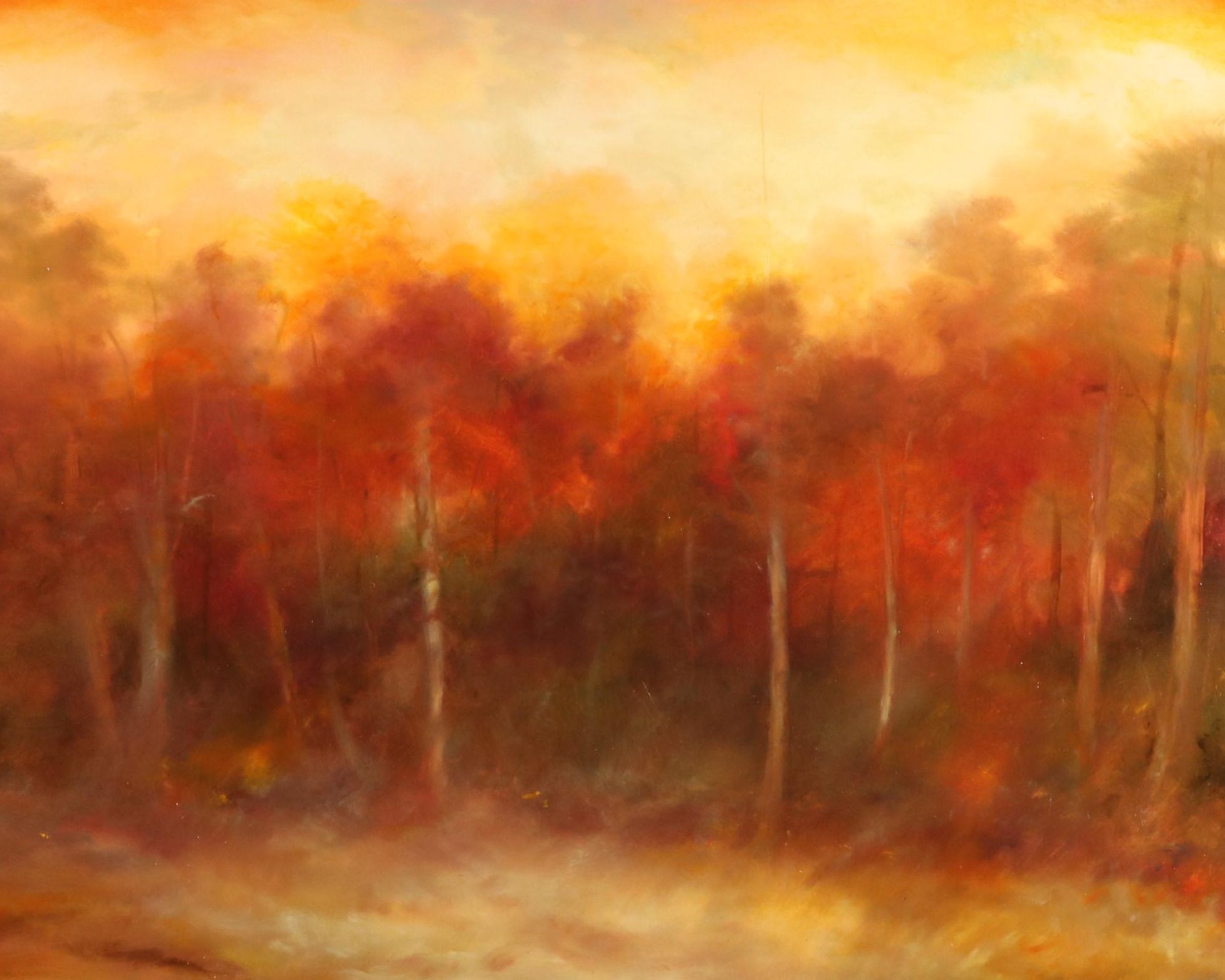 Autumn Landscape Large-Scale Oil Painting