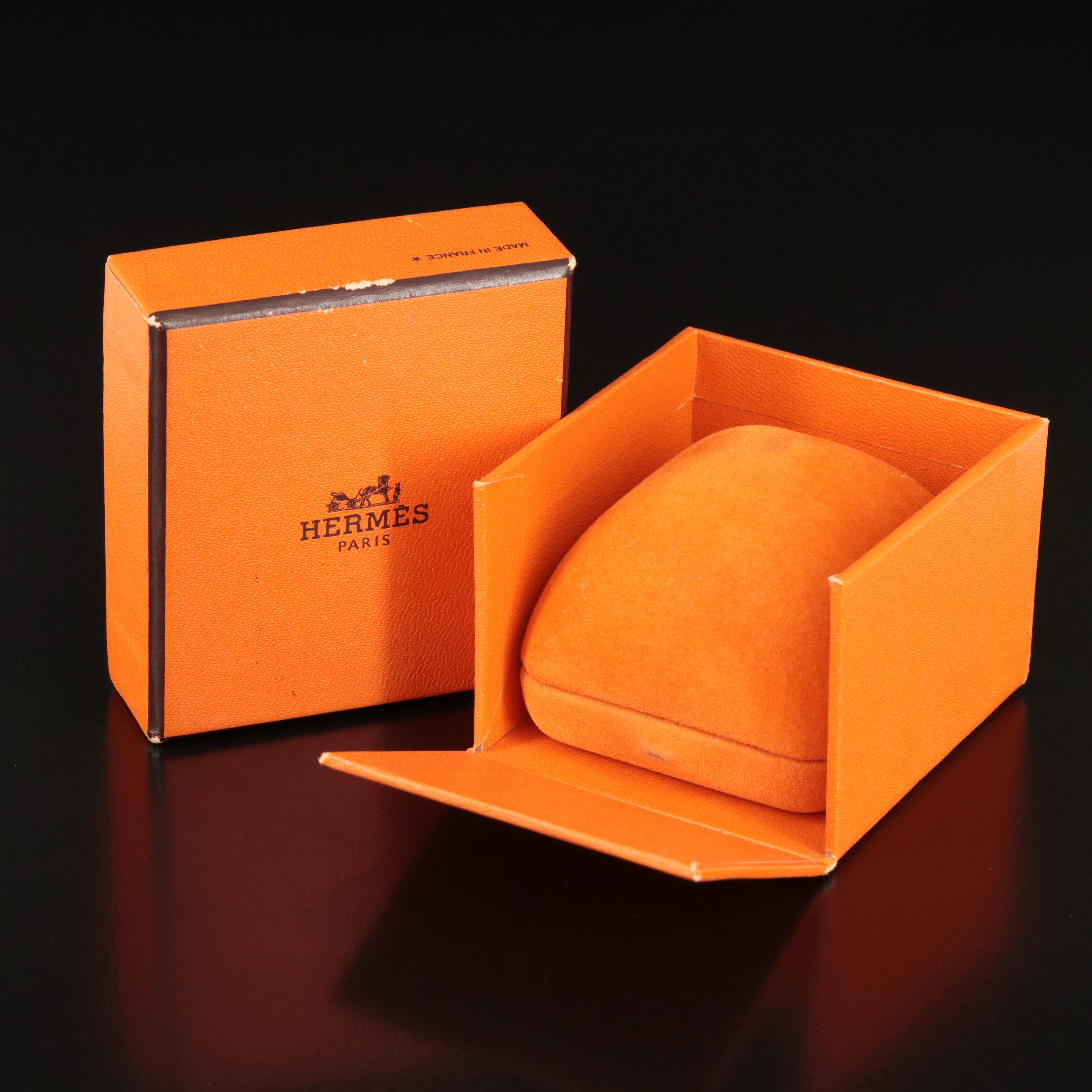 Hermès H Logo Hercules Sterling Ring