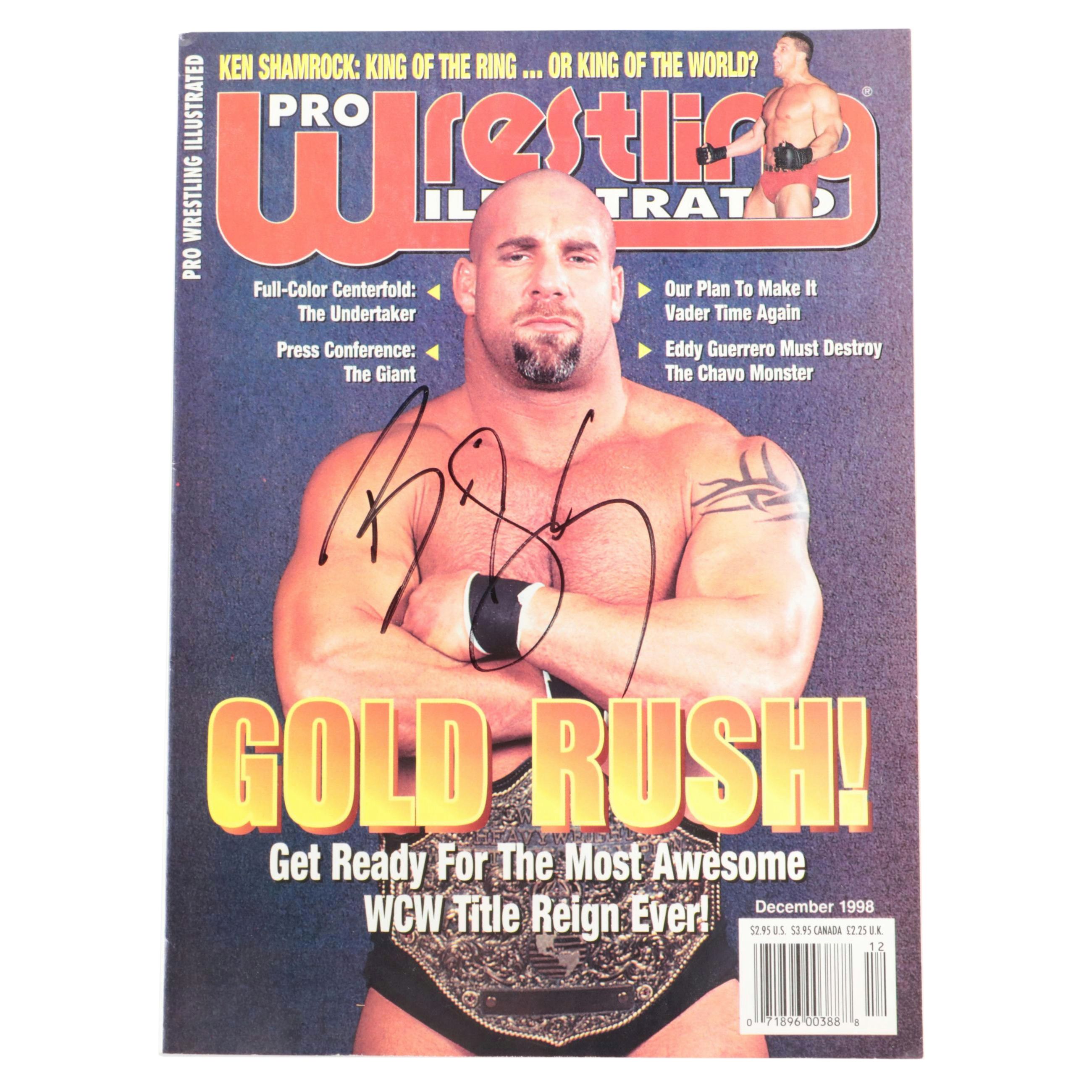 Bill Goldberg Signed "Wrestling Illustrated" Magazine, Late 20th Century