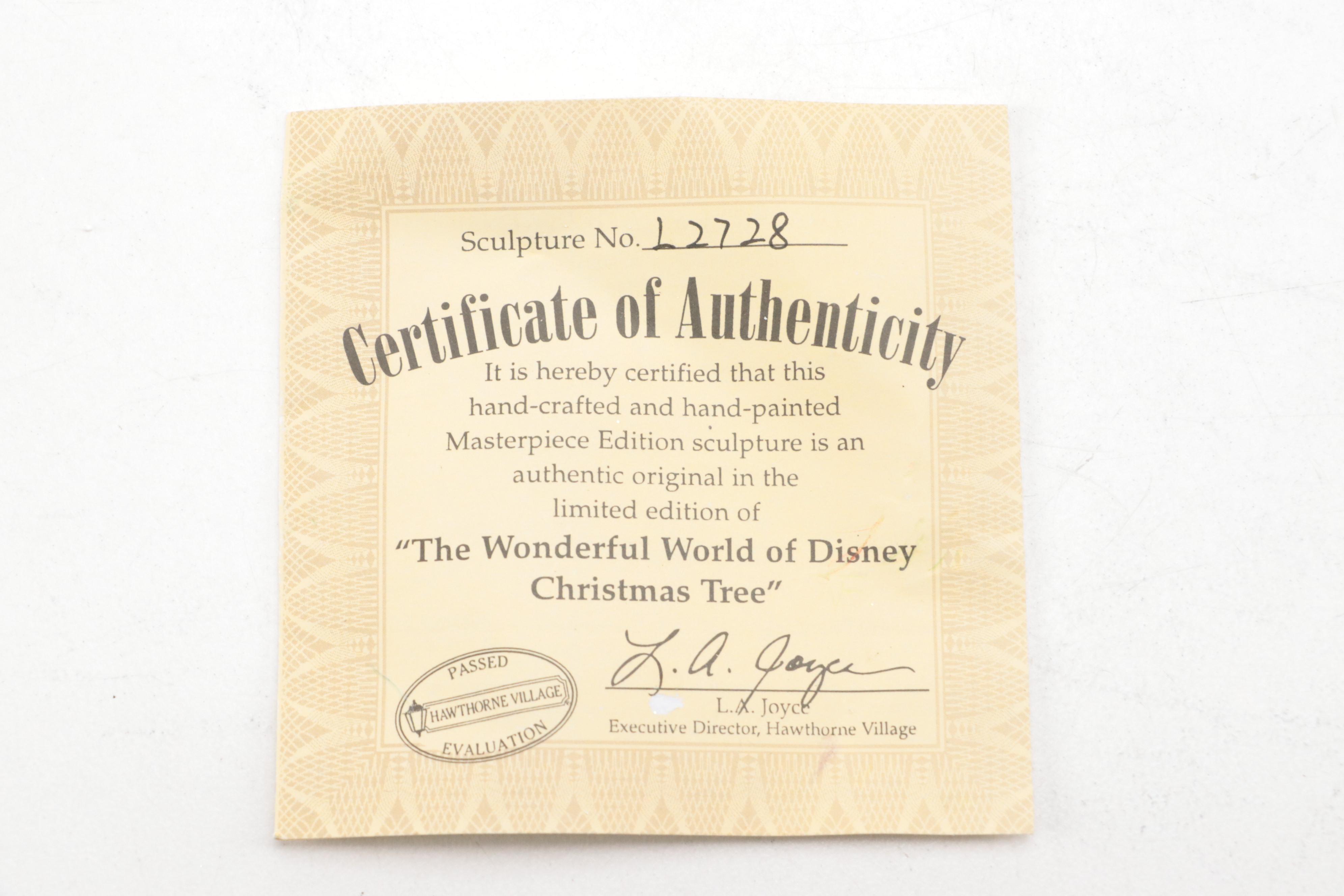 Bradford Exchange Wonderful World of Disney Christmas Tree