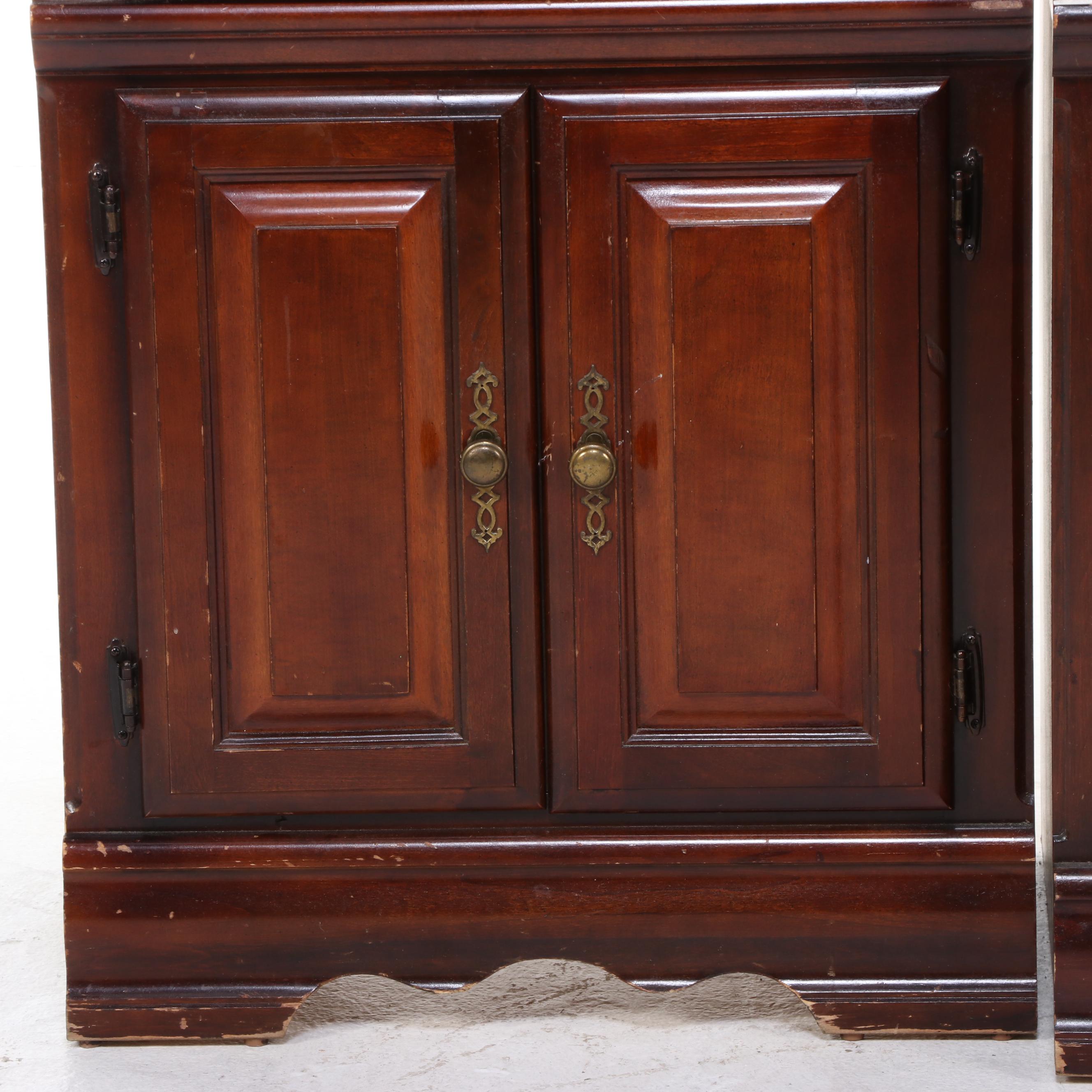 Federal Style Cherrywood Entertainment Center, Late 20th Century