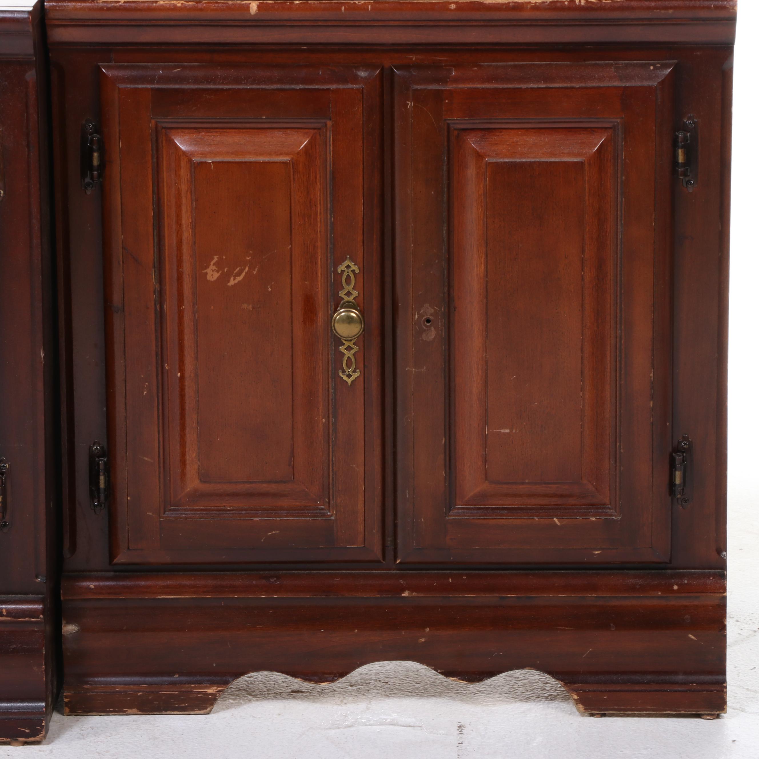 Federal Style Cherrywood Entertainment Center, Late 20th Century