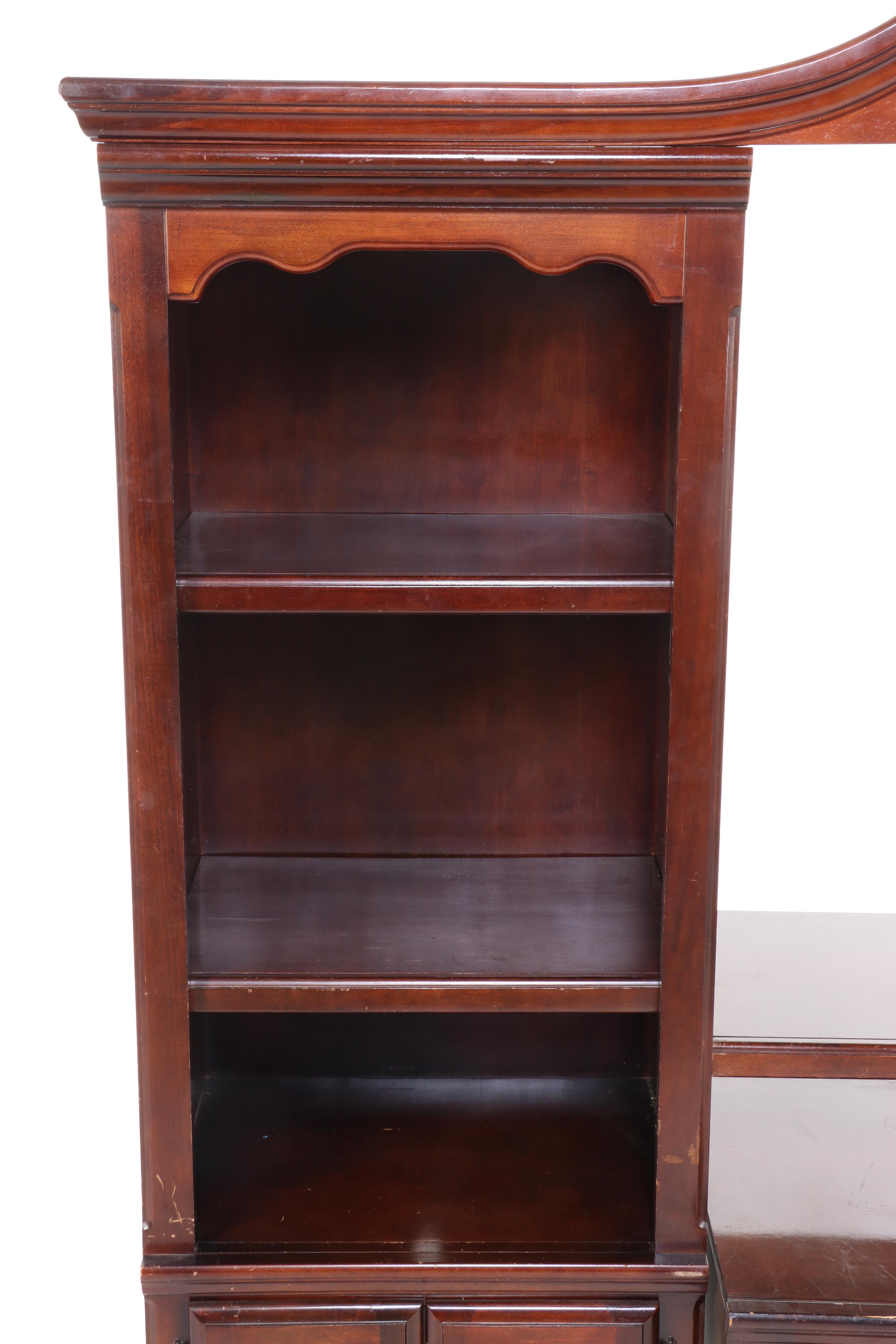 Federal Style Cherrywood Entertainment Center, Late 20th Century