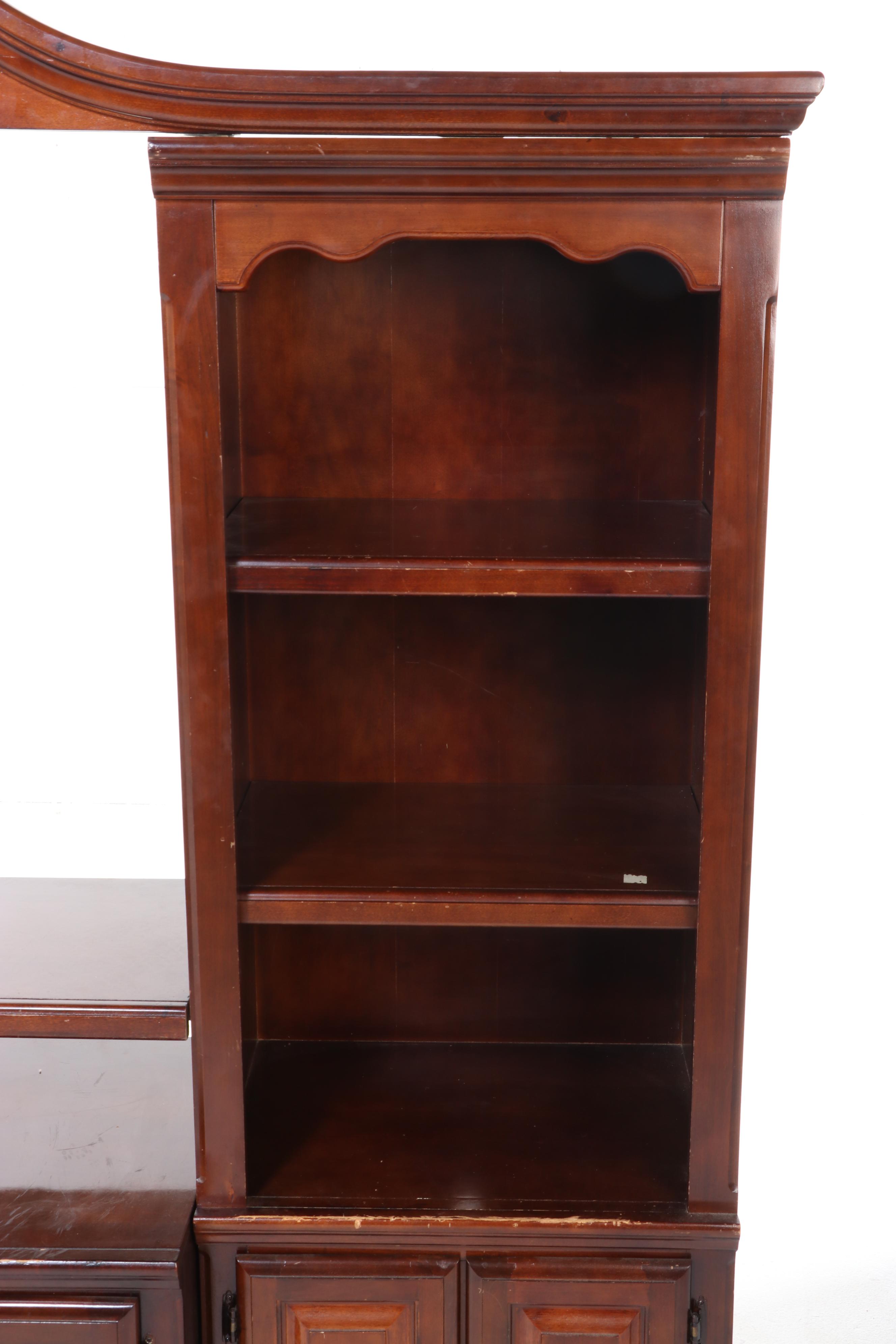 Federal Style Cherrywood Entertainment Center, Late 20th Century