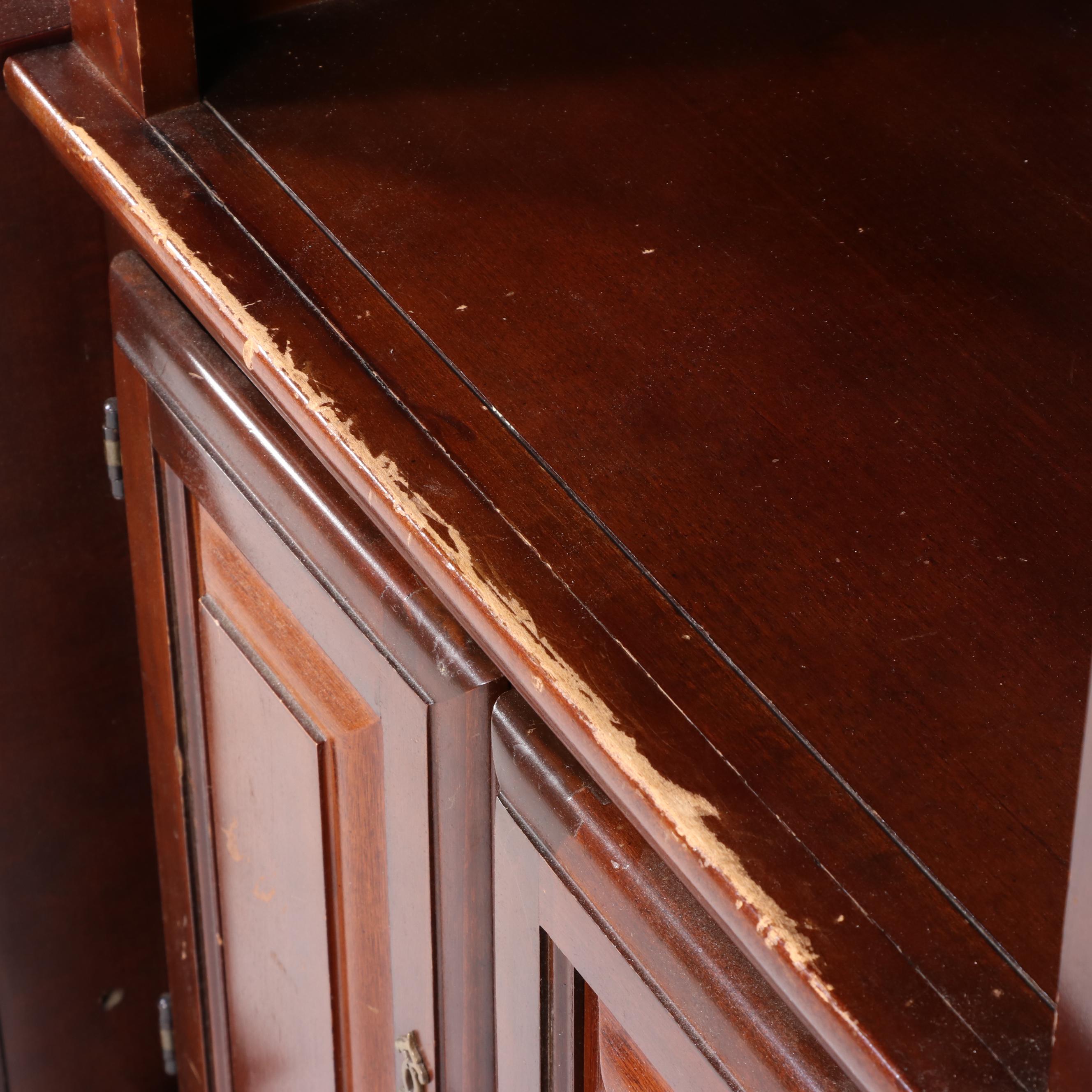 Federal Style Cherrywood Entertainment Center, Late 20th Century