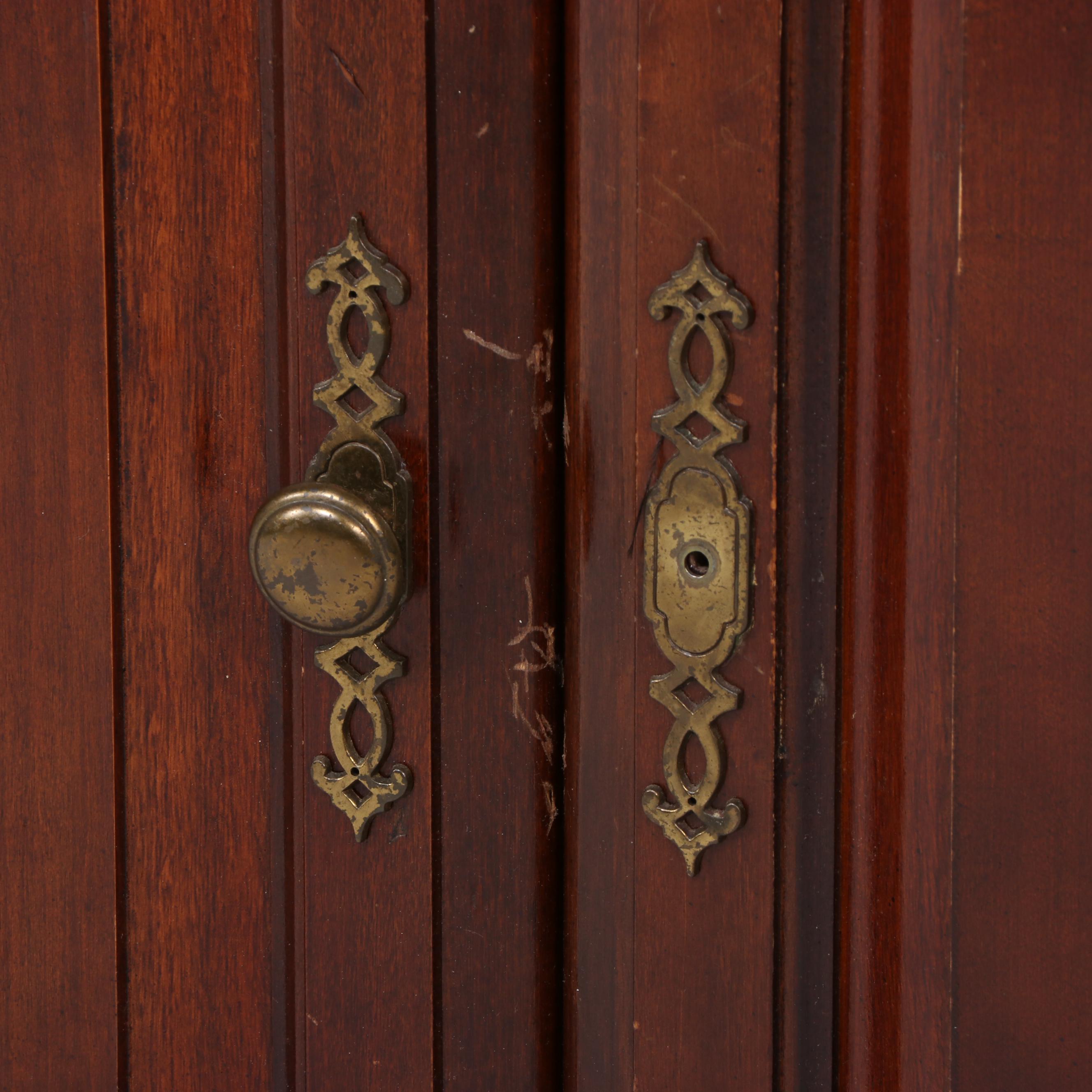 Federal Style Cherrywood Entertainment Center, Late 20th Century