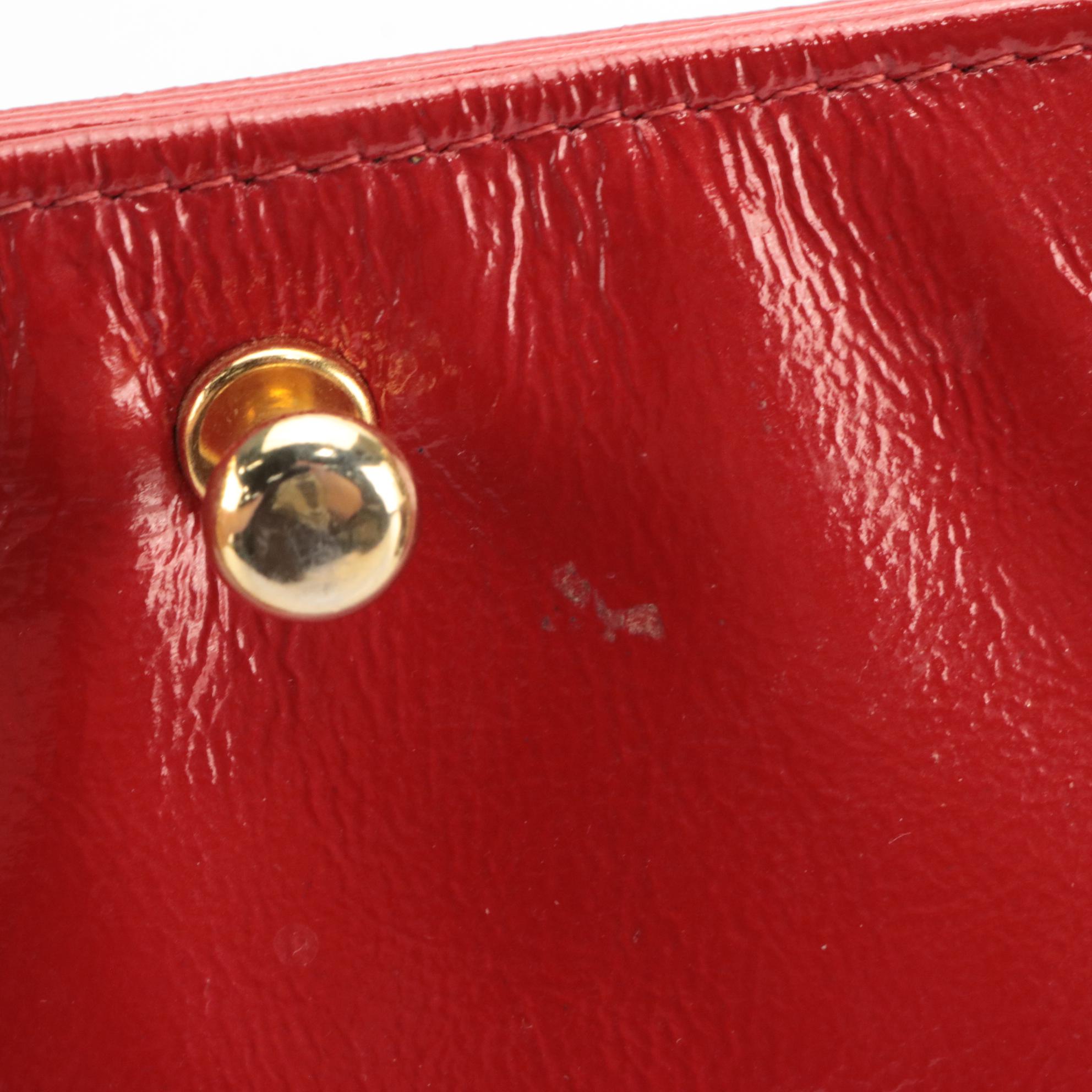 Brahmin Shoulder Bag in Embossed Leather & Ruth Saltz Red Leather Bag