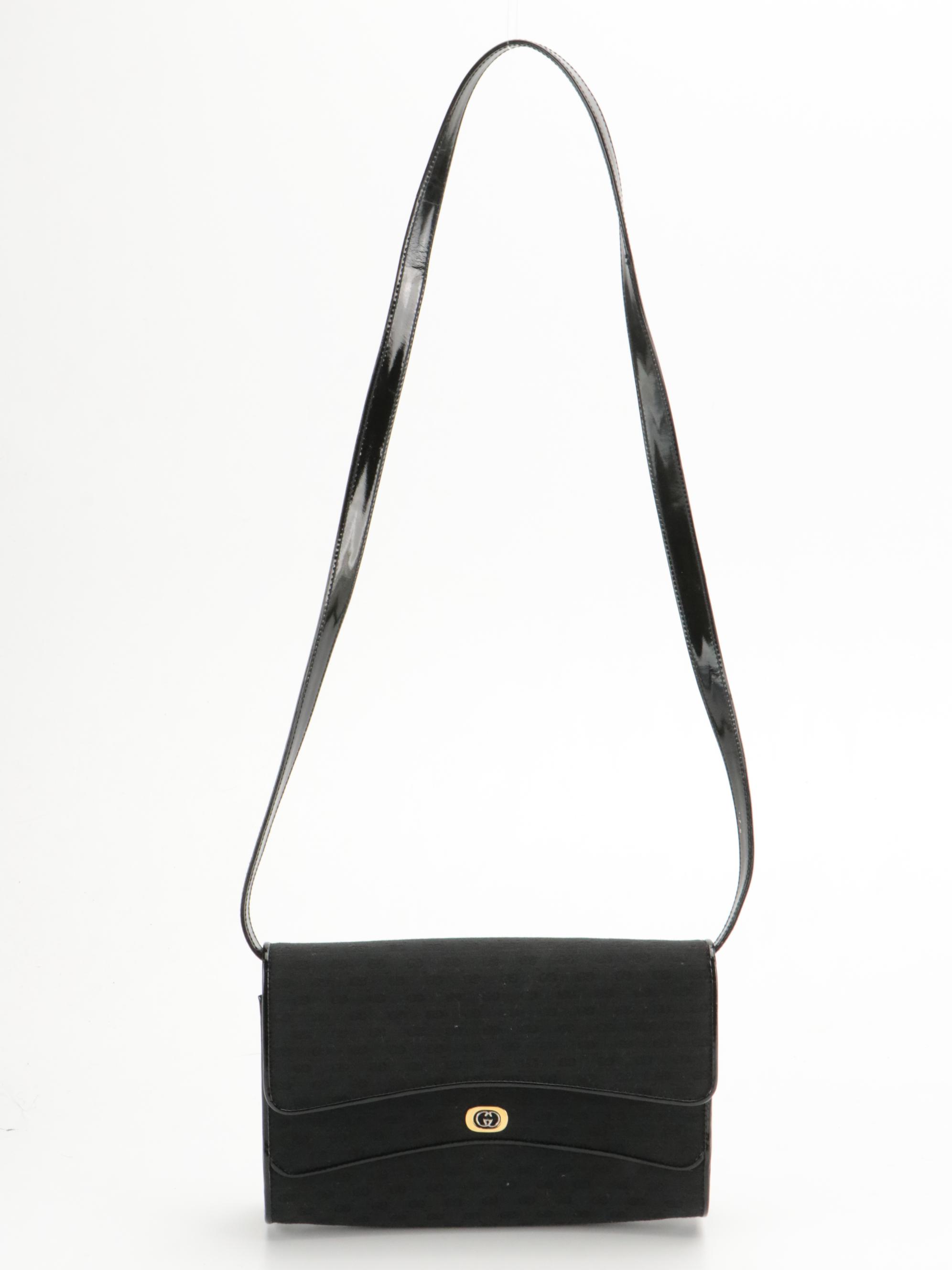 Gucci Interlocking GG Convertible Clutch in GG Canvas with Box, circa 1980