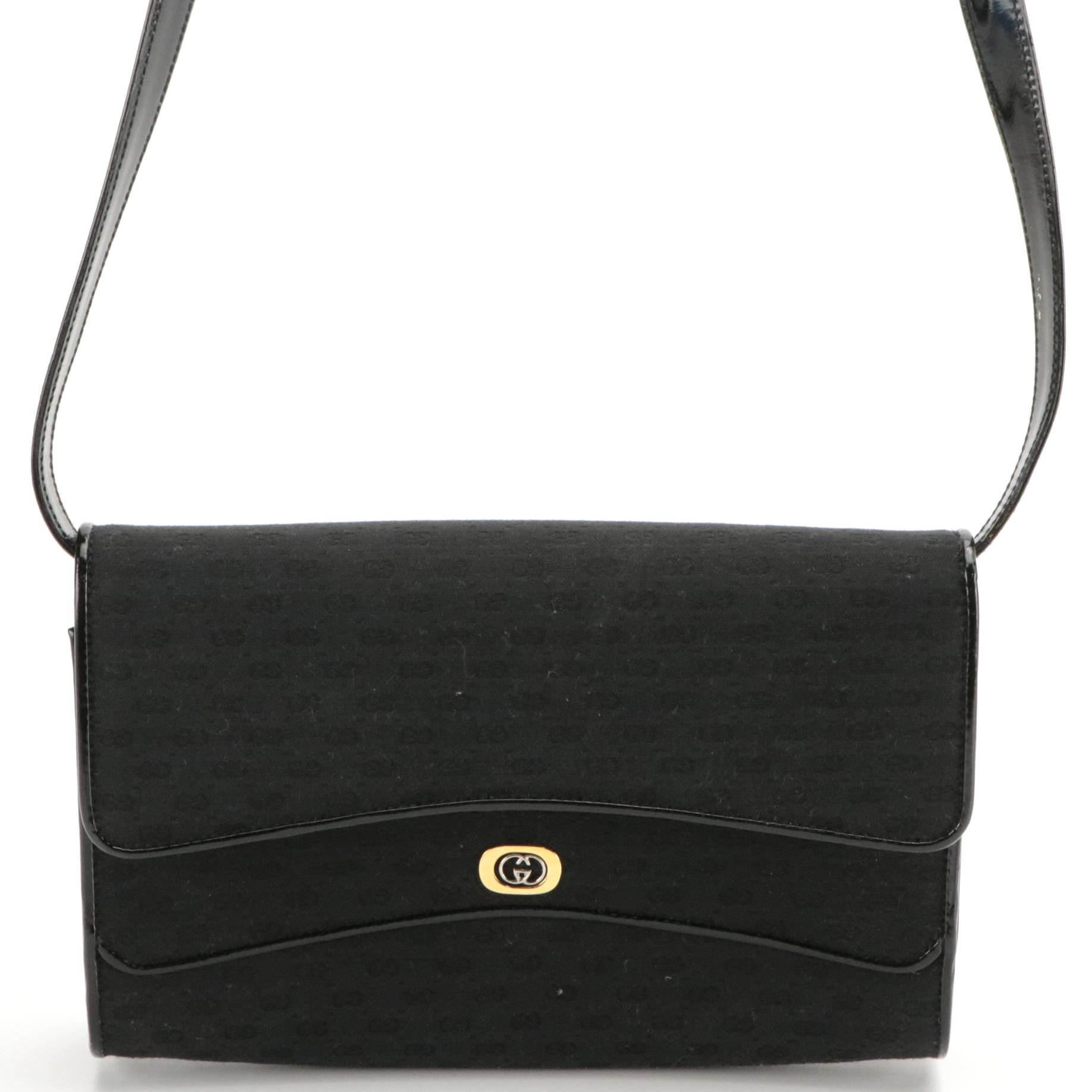 Gucci Interlocking GG Convertible Clutch in GG Canvas with Box, circa 1980