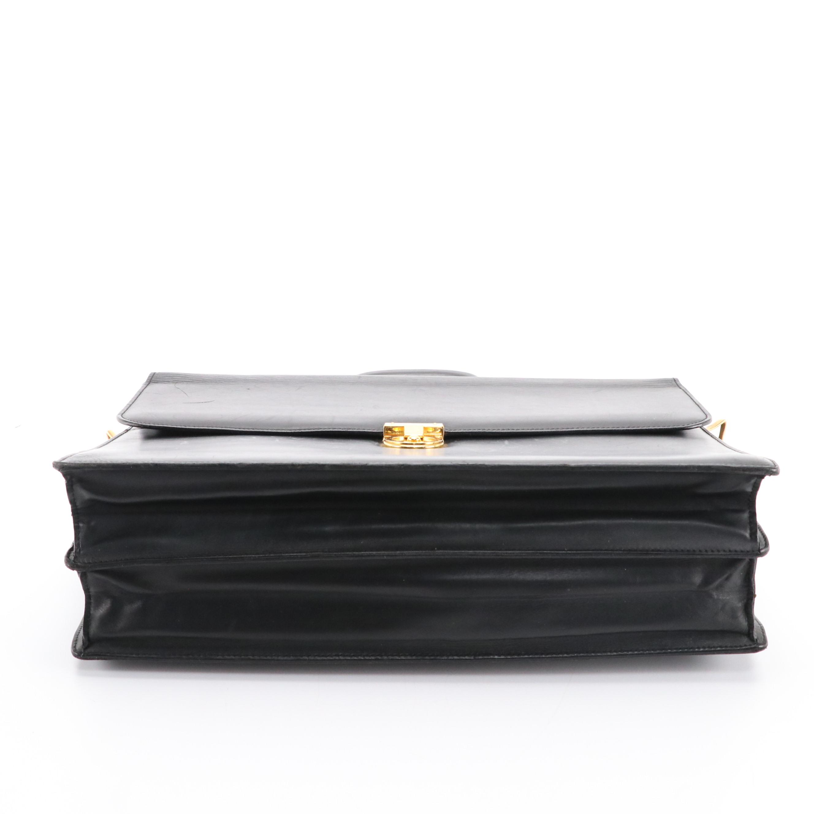 Salvatore Ferragamo Briefcase in Black Leather