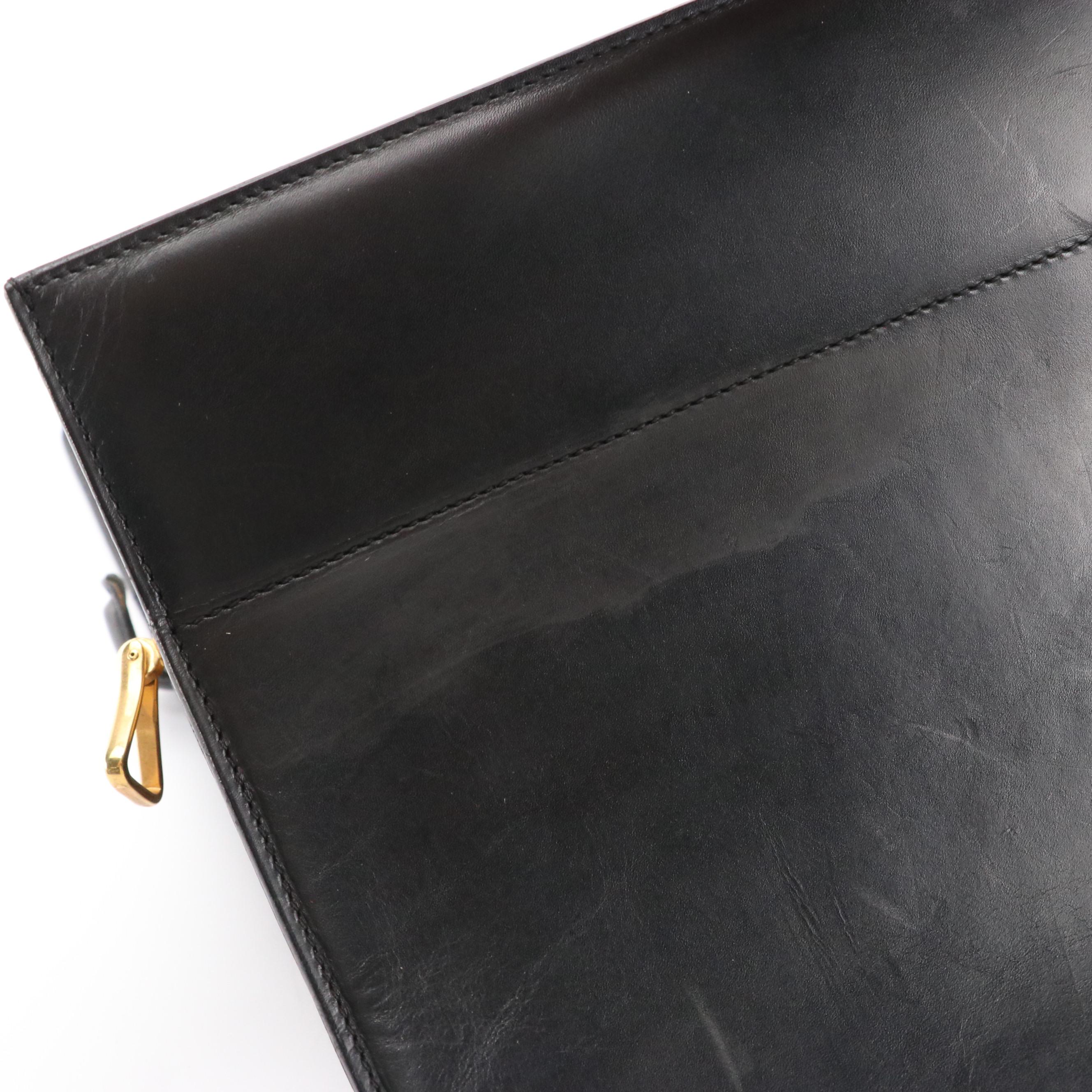 Salvatore Ferragamo Briefcase in Black Leather