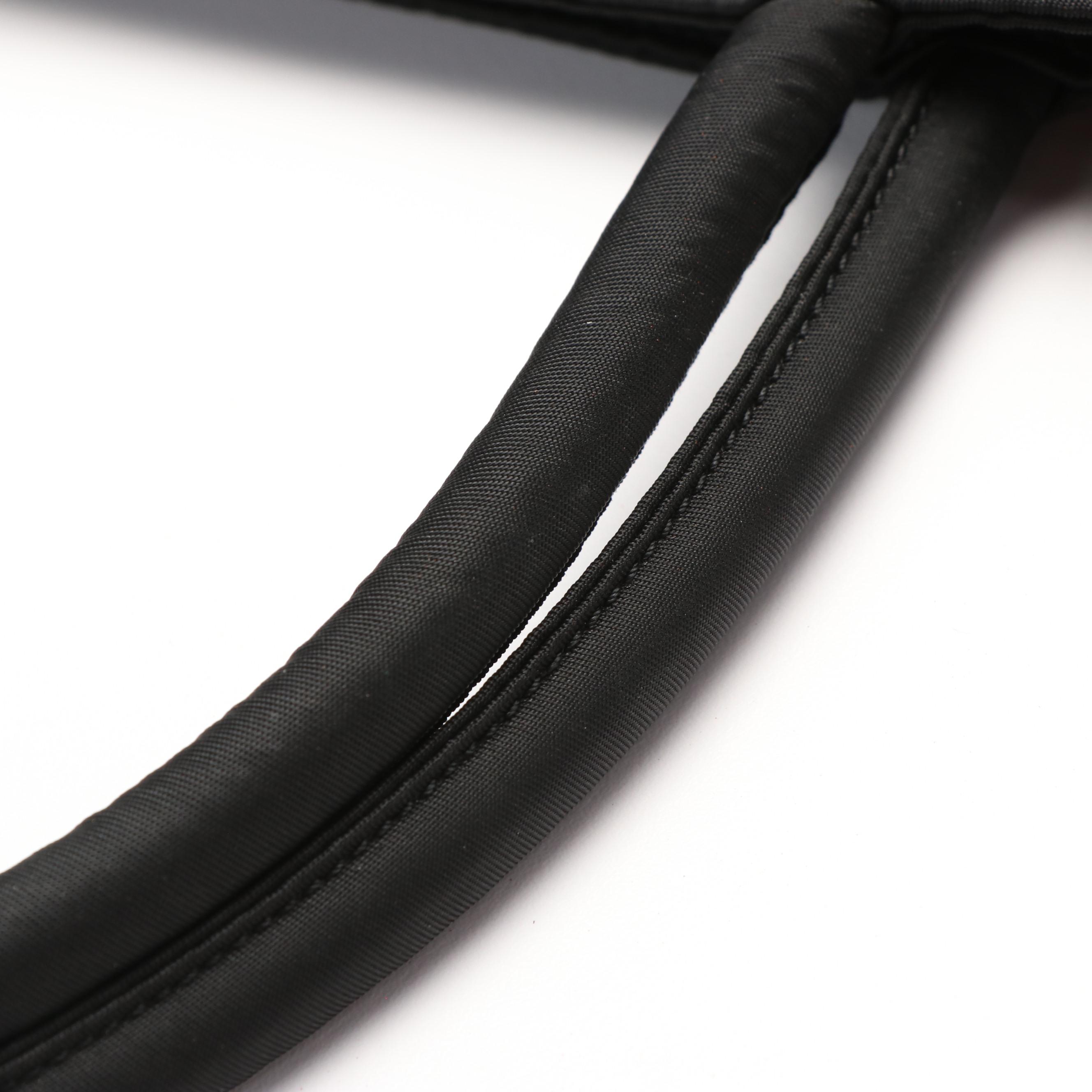 Prada Triangle Logo Tote Bag in Black Nylon