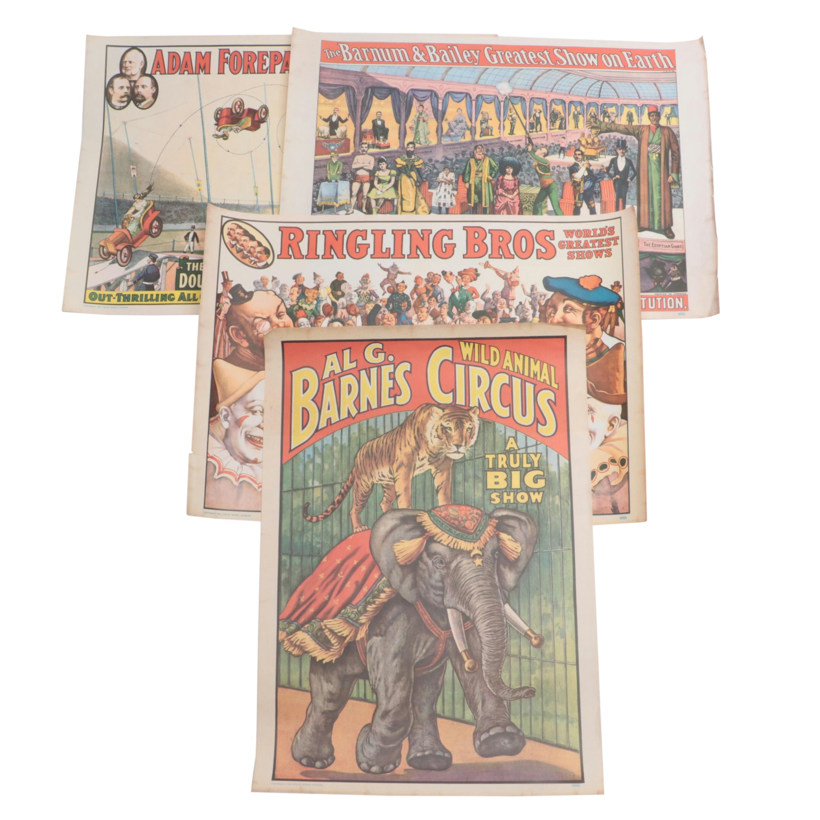 Ringling Bros, Al G. Barnes and Other Circus Posters, 1960