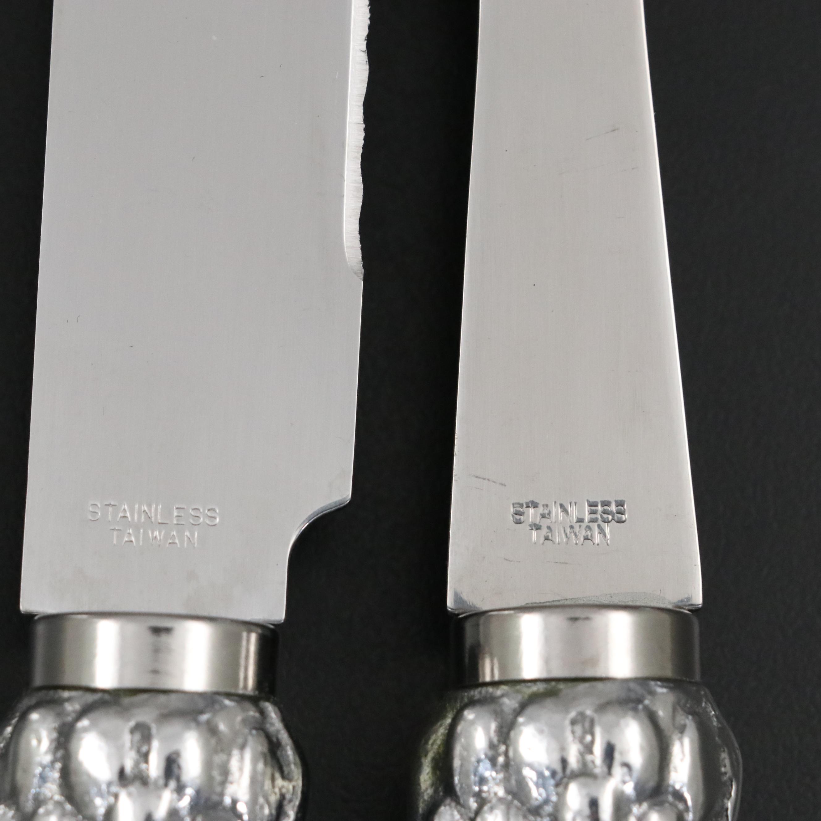 Arthur Court "American Wilderness" Aluminum and Stainless Steel Carving Set