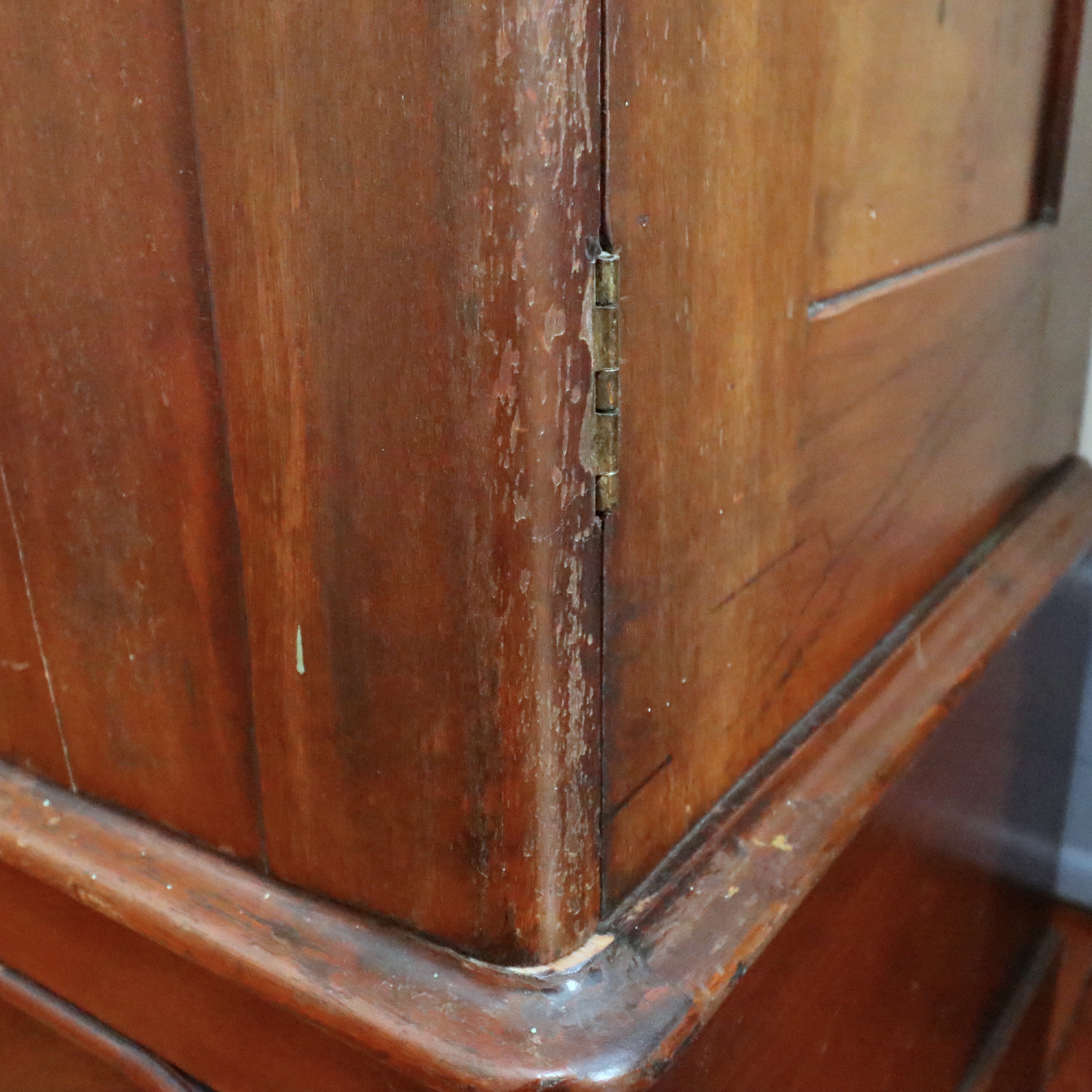 Victorian Rococo Revival Walnut Knockdown Wardrobe, Mid-19th Century