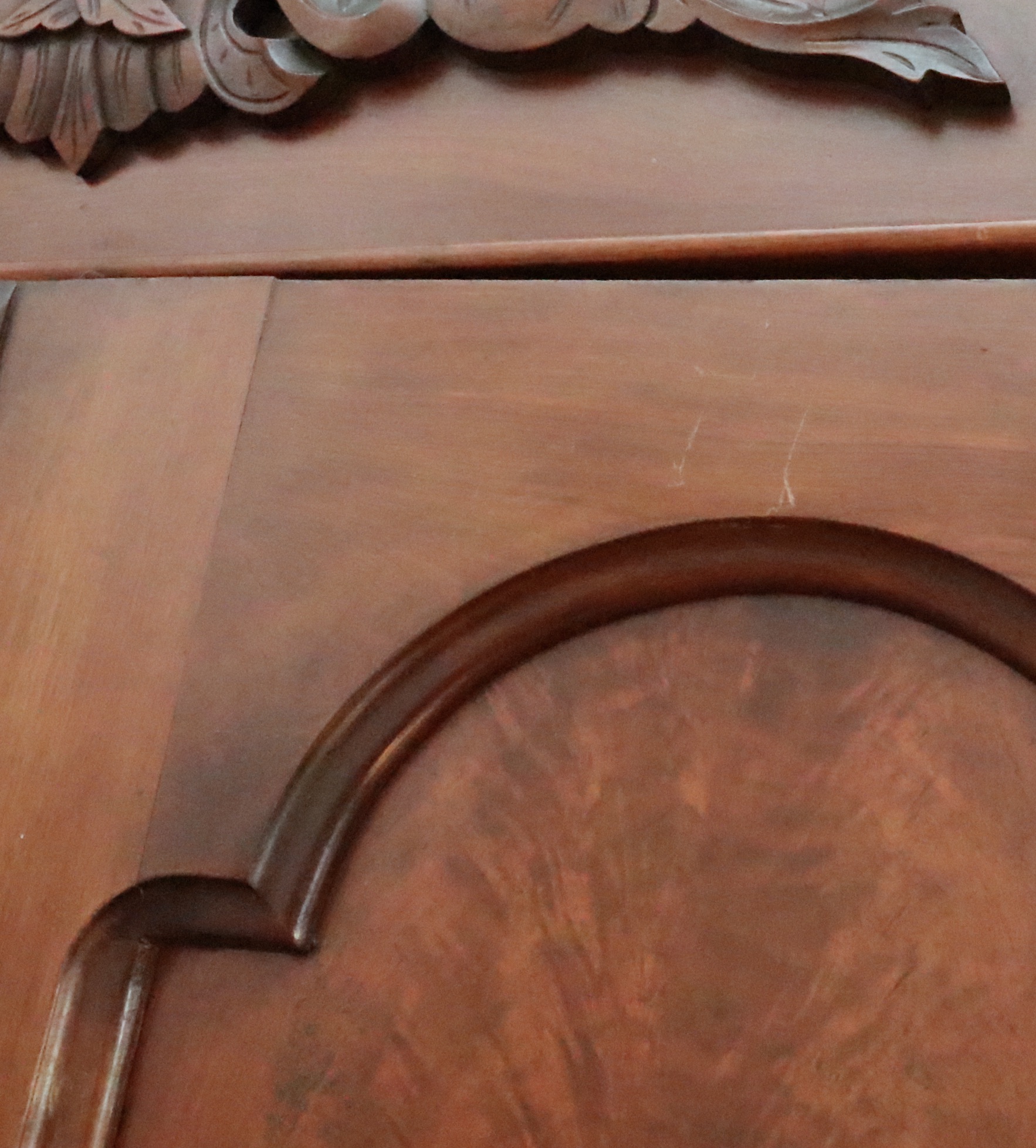 Victorian Rococo Revival Walnut Knockdown Wardrobe, Mid-19th Century