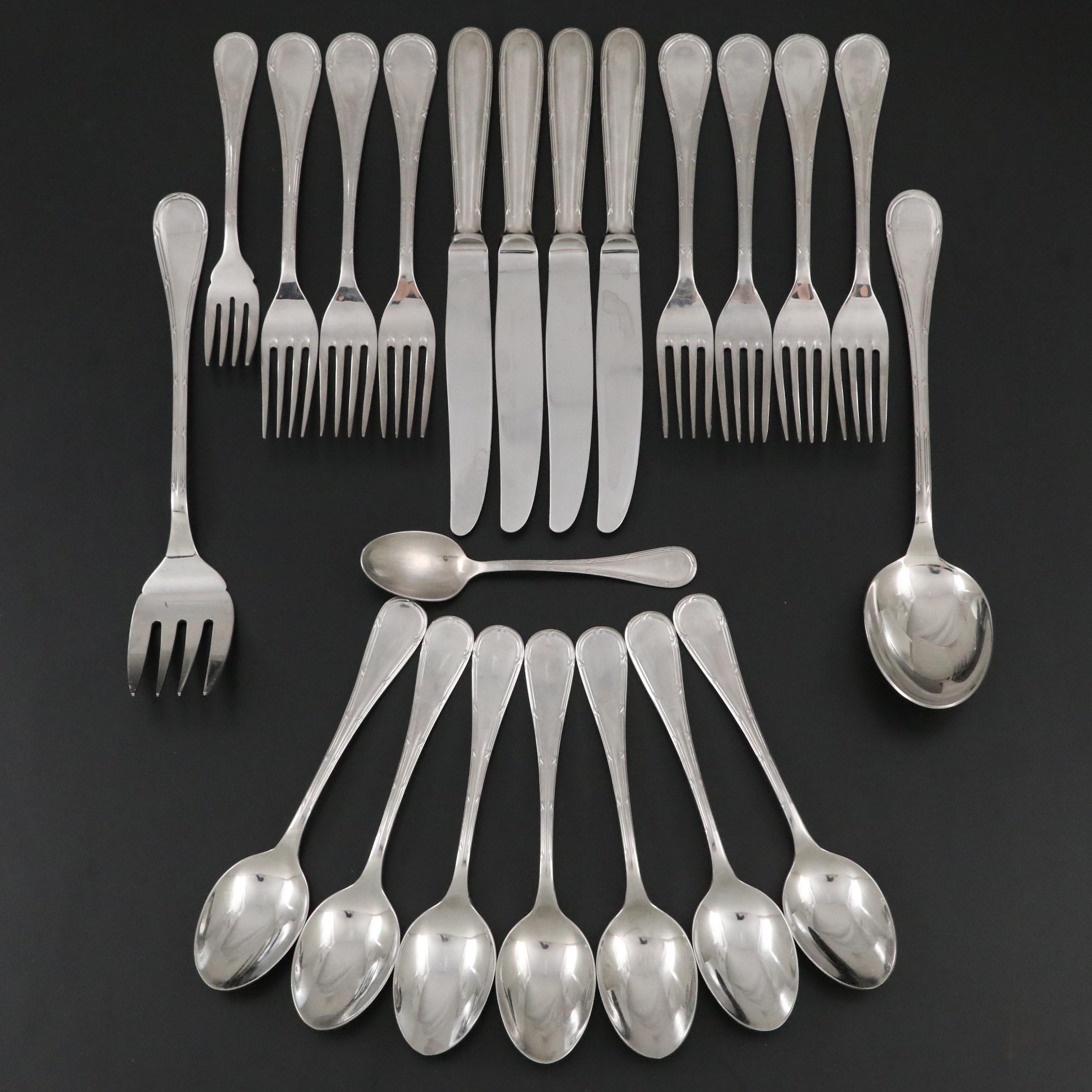 Christofle "Pastorale" Stainless Flatware Set