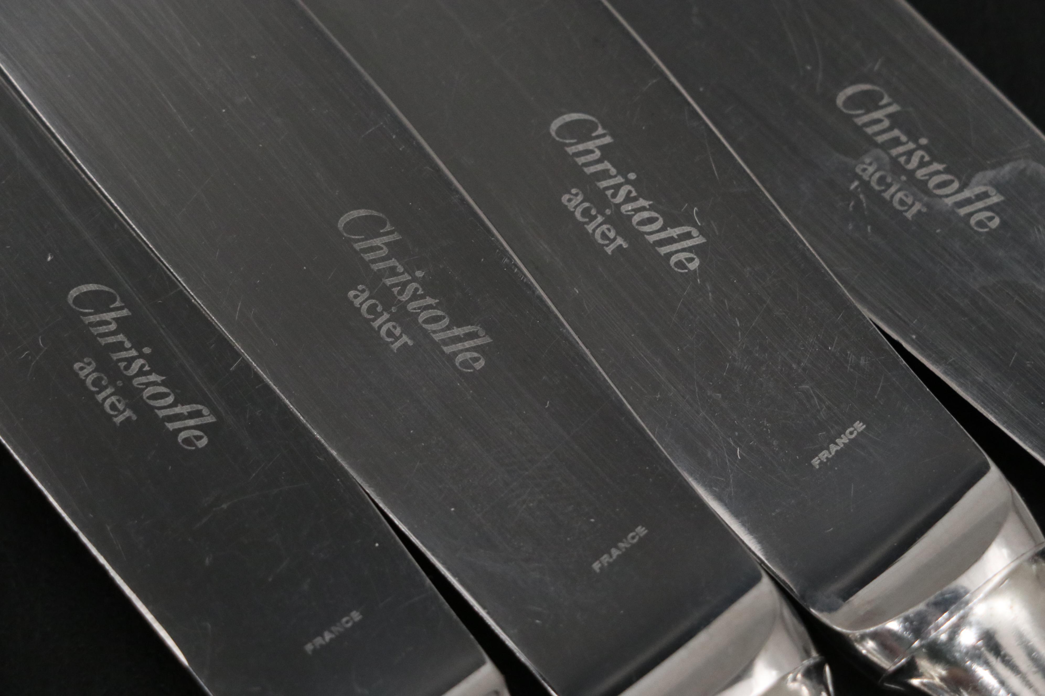 Christofle "Pastorale" Stainless Flatware Set