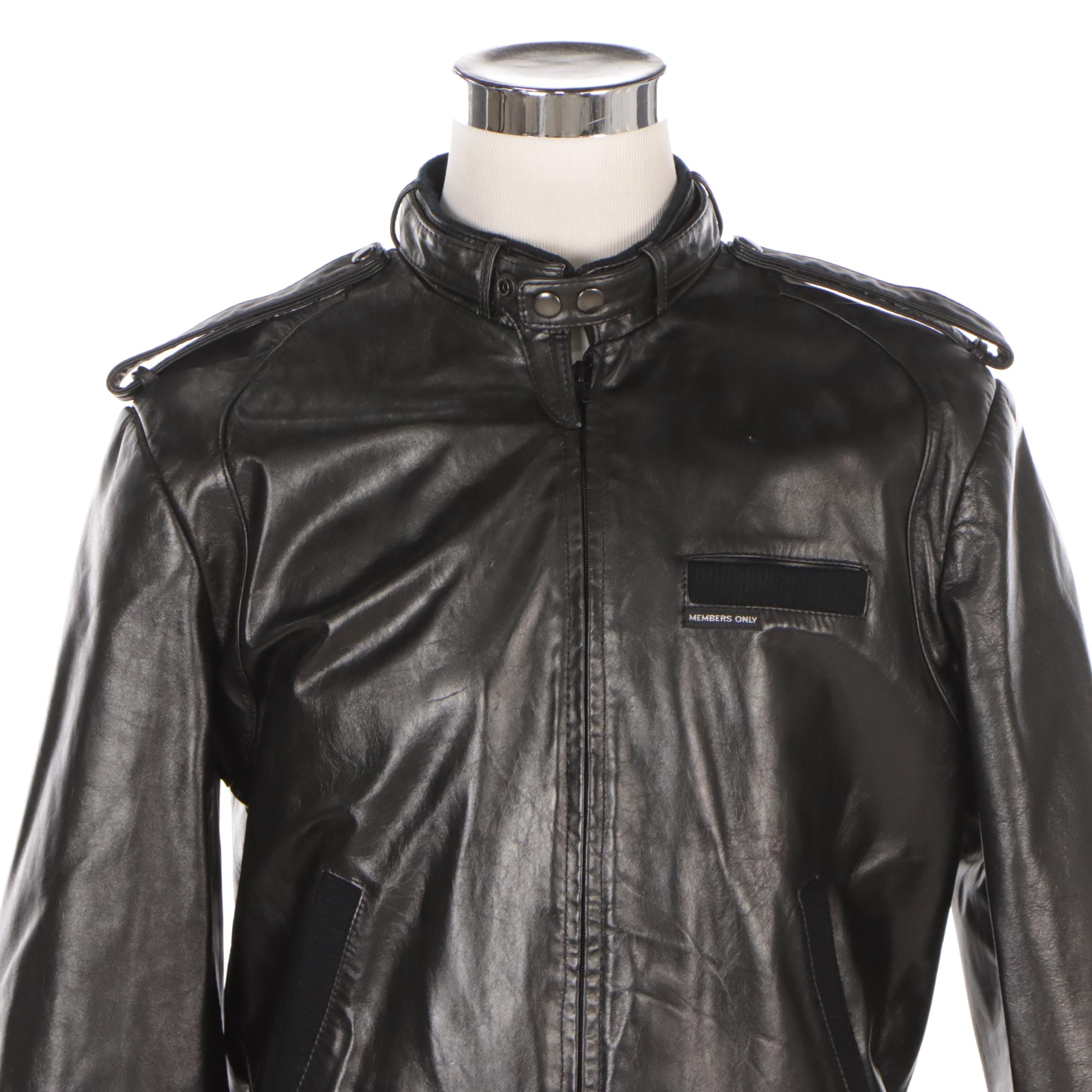 Men's Members Only Leather Jacket