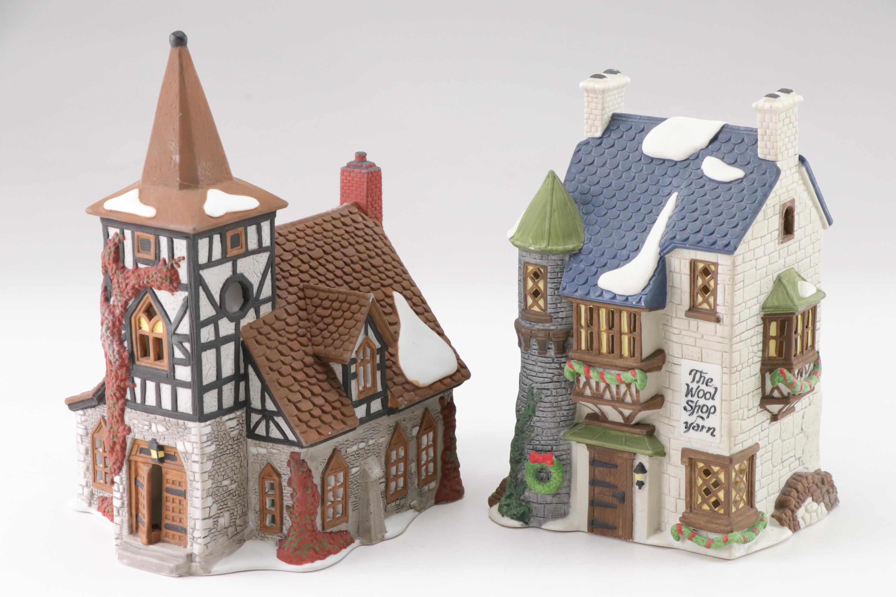 Department 56 Christmas Village, Lighted Snow Blanket and Figures EBTH