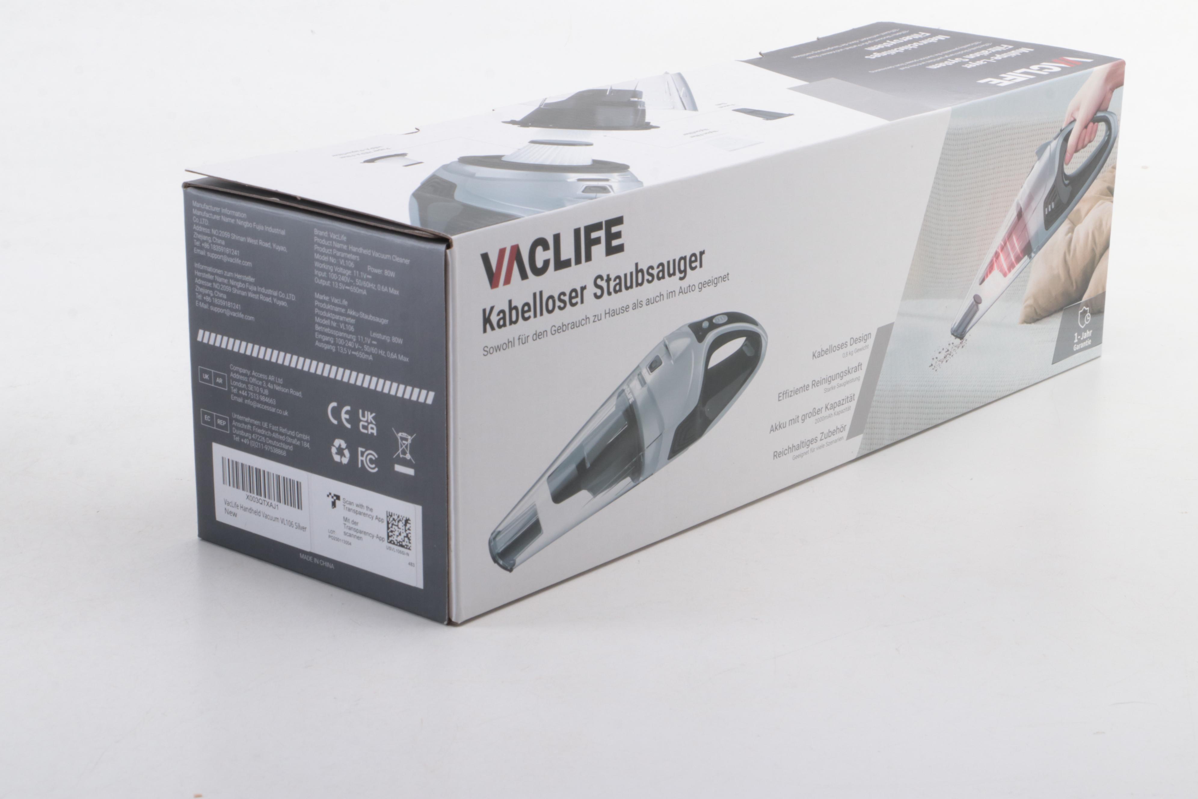 Vaclife Handheld Vacuum With Shark WandVac and Vacuum Charging Base