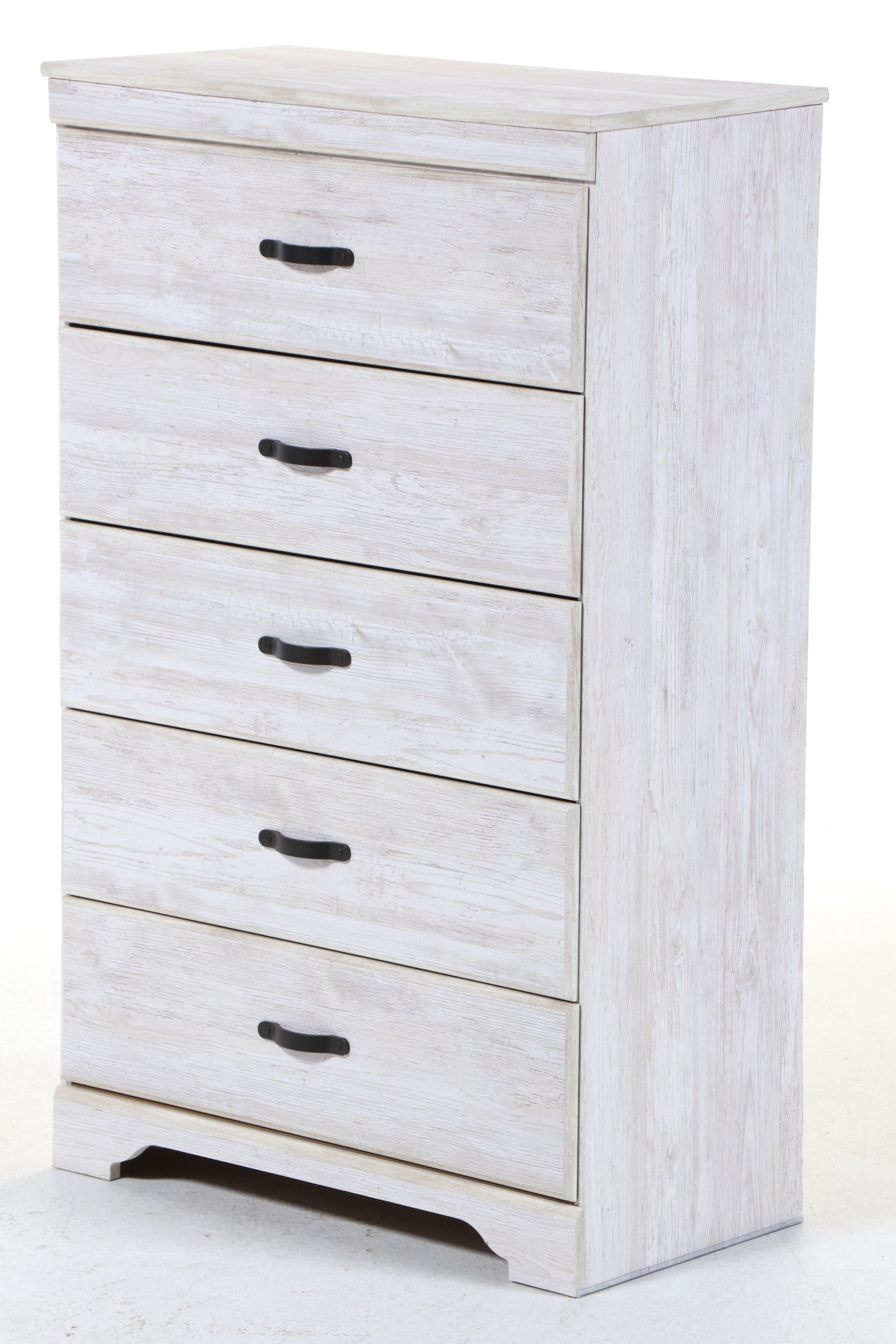 Ashley Furniture White-Washed Finish Chest and Dresser