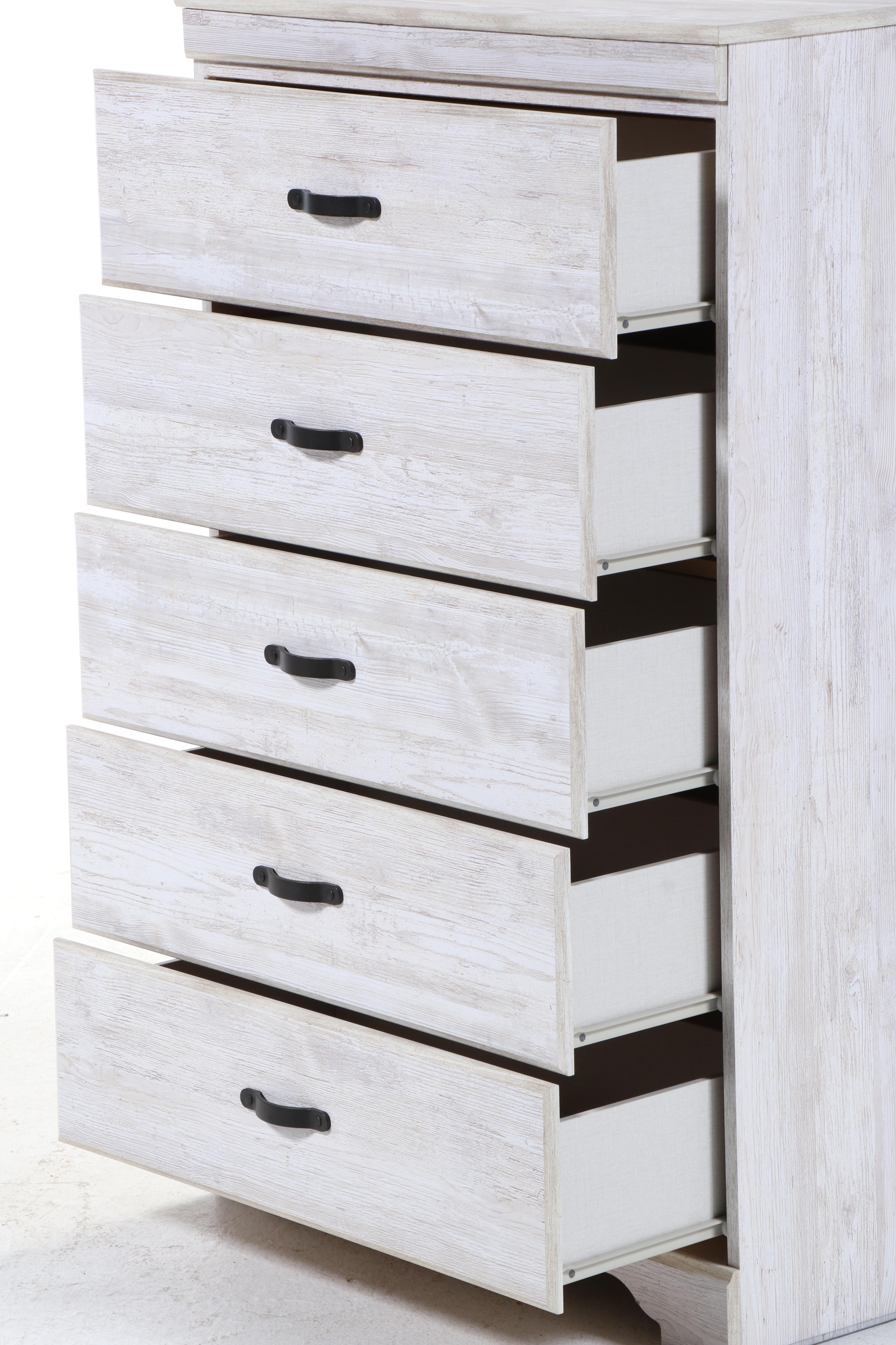 Ashley Furniture White-Washed Finish Chest and Dresser