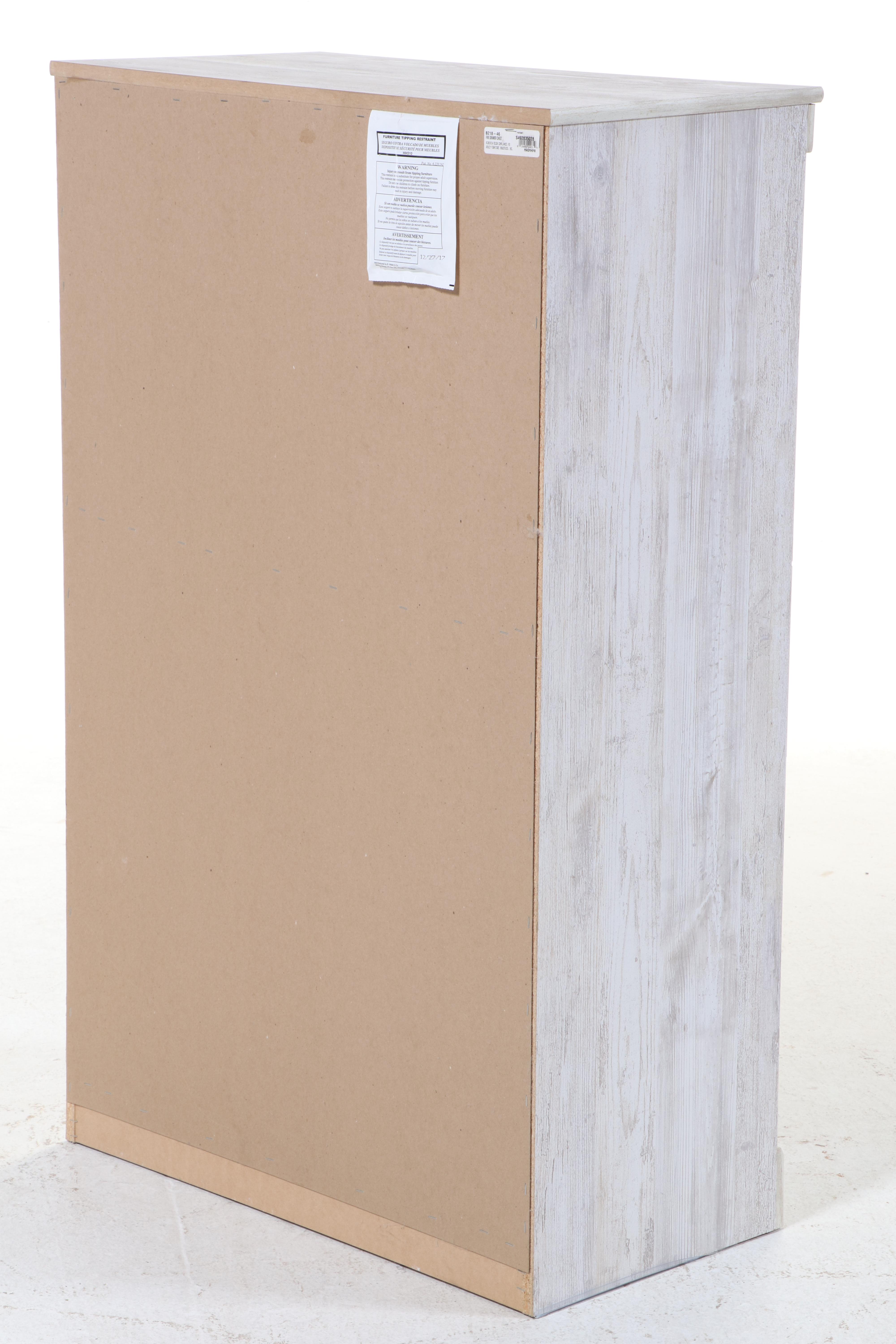 Ashley Furniture White-Washed Finish Chest and Dresser