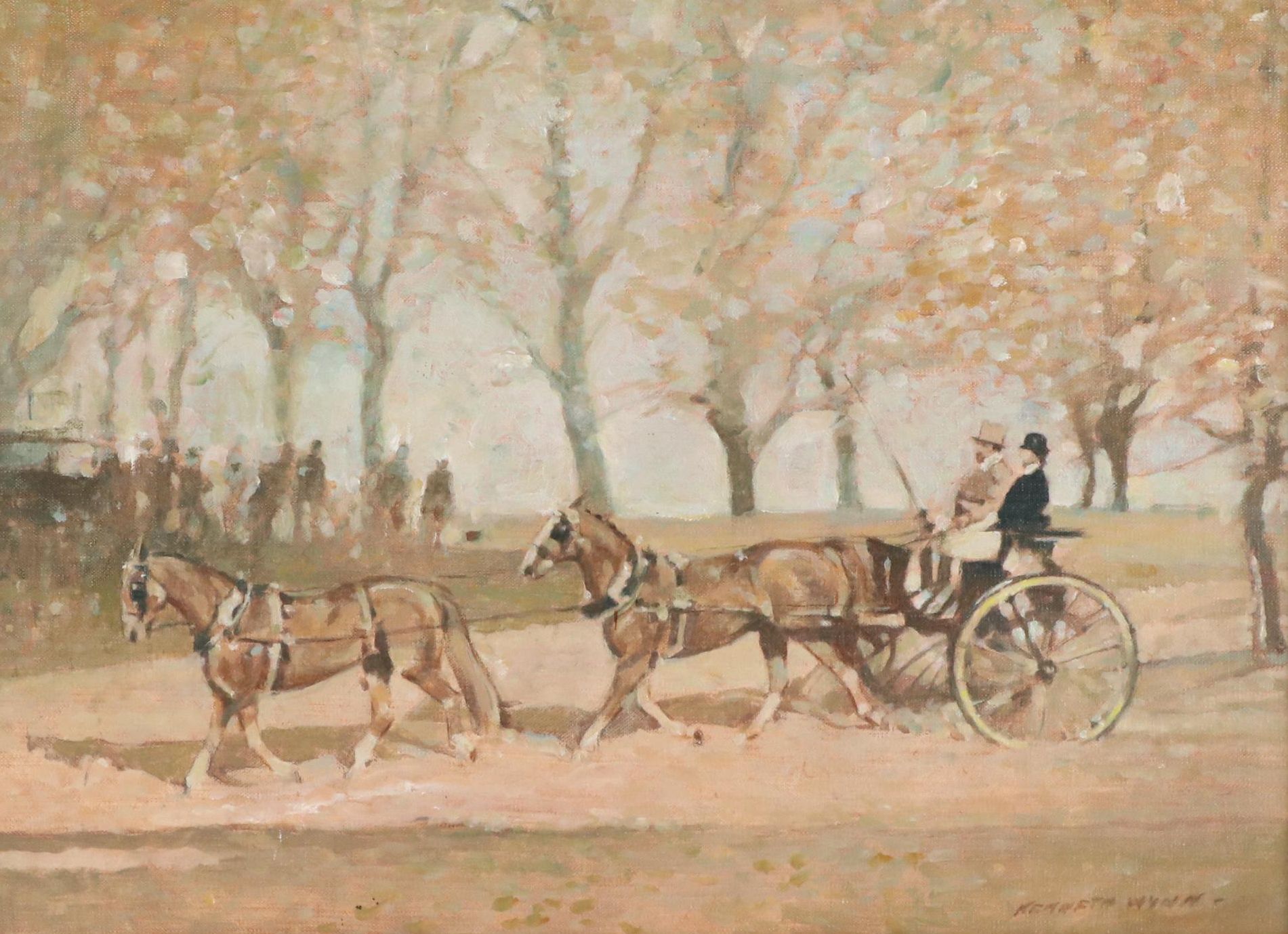 Kenneth Wynn Oil Painting "Bicton Championship"