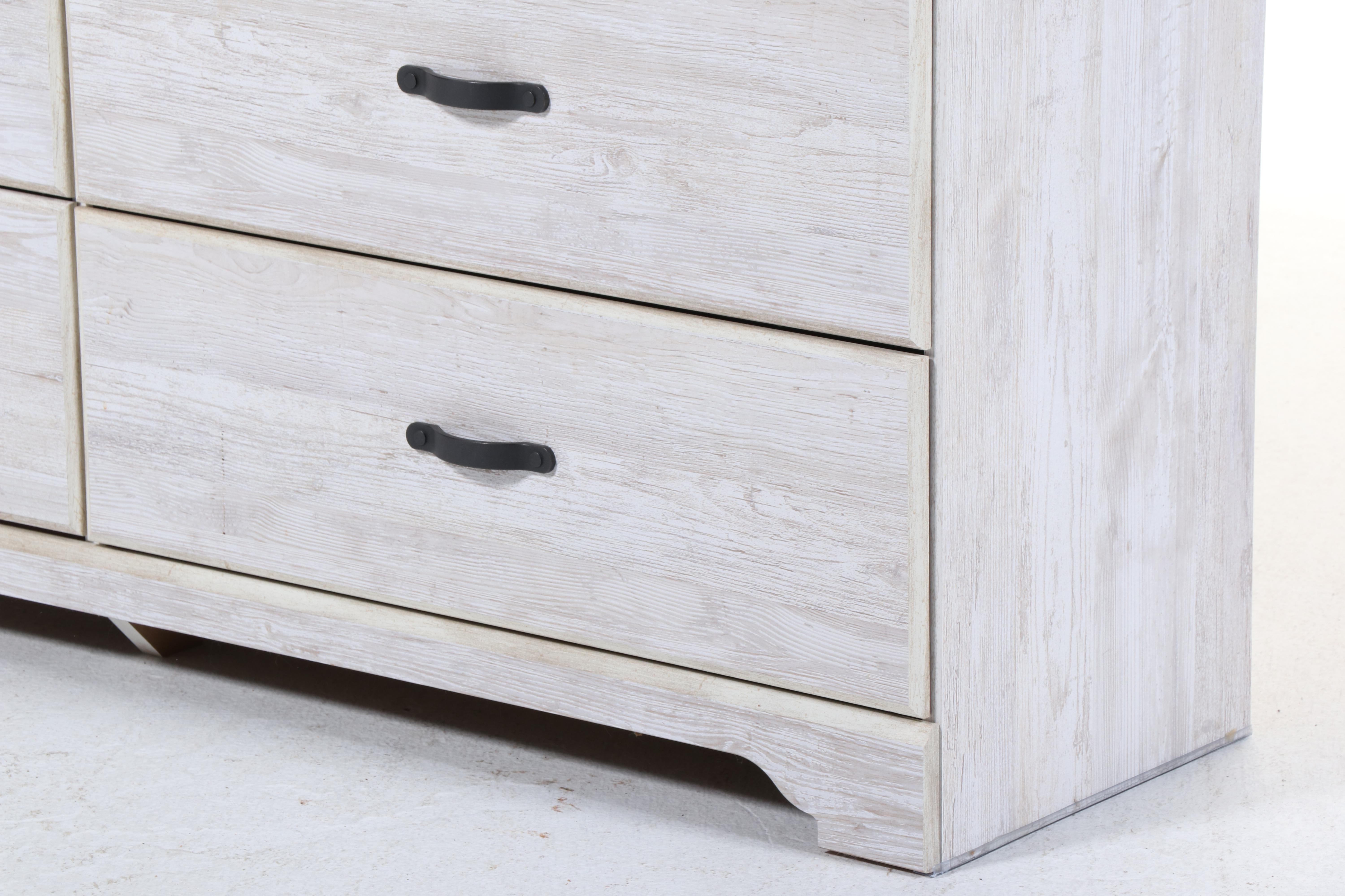 Ashley Furniture White-Washed Finish Chest and Dresser