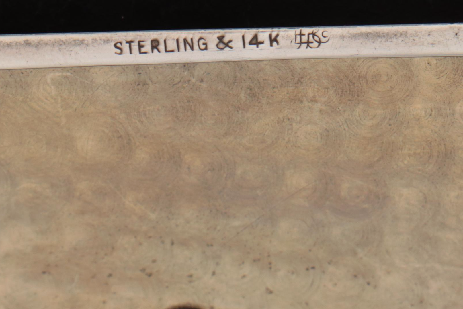 Late Victorian James E. Blake Co. Sterling Silver and 14K Coin Compact