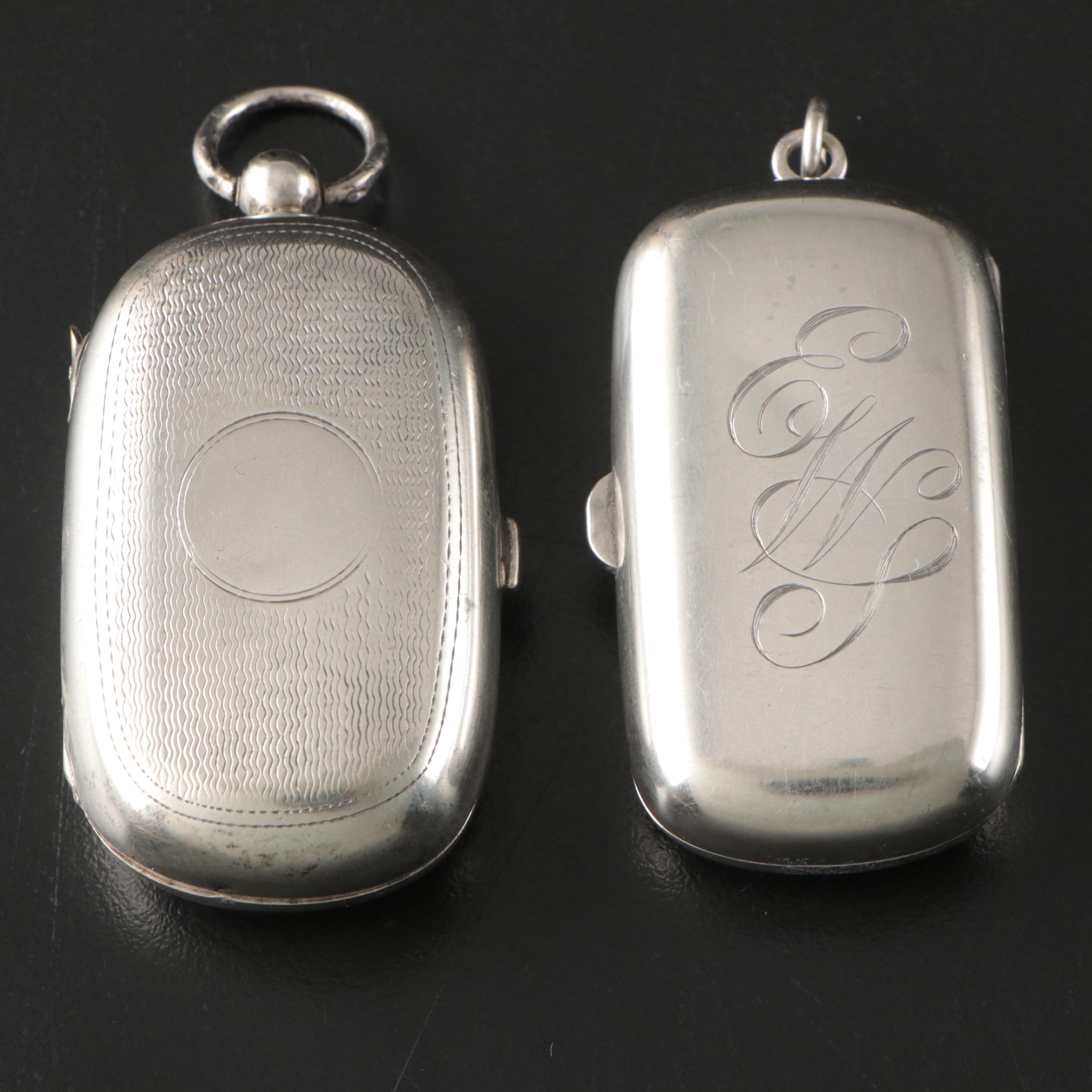 Antique and Vintage Sterling Coin Cases Including Henry Charles Freeman