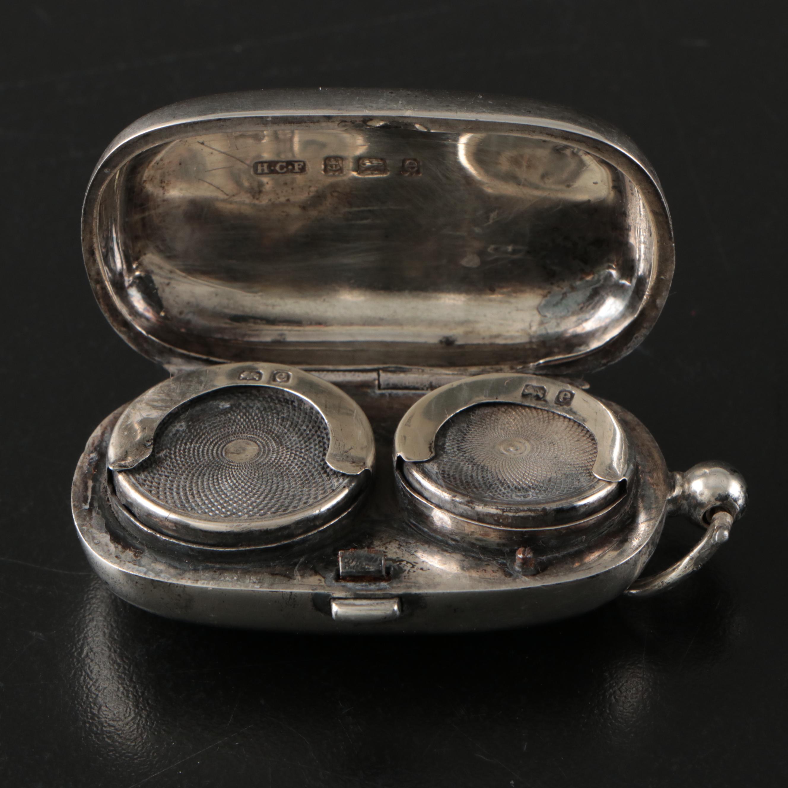 Antique and Vintage Sterling Coin Cases Including Henry Charles Freeman