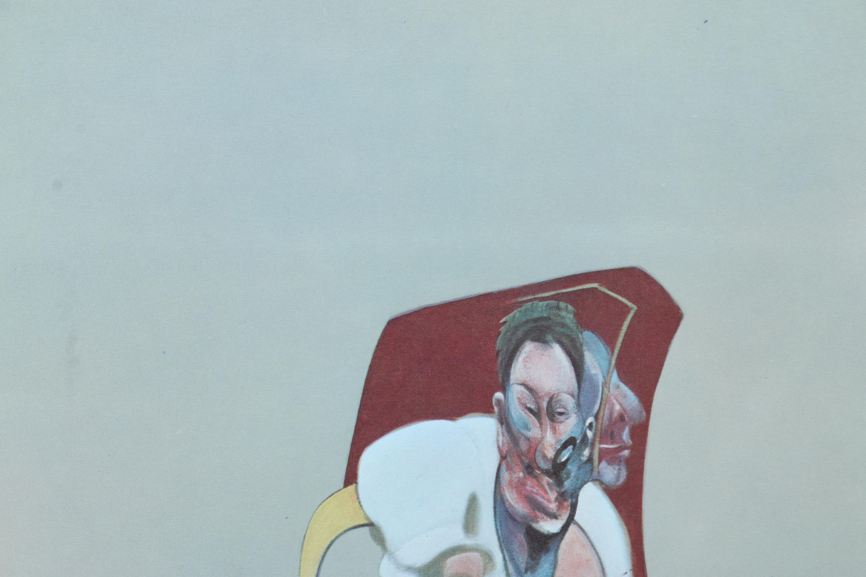 Francis Bacon Portrait Lithograph of Lucian Freud for "Derrière le Miroir," 1966