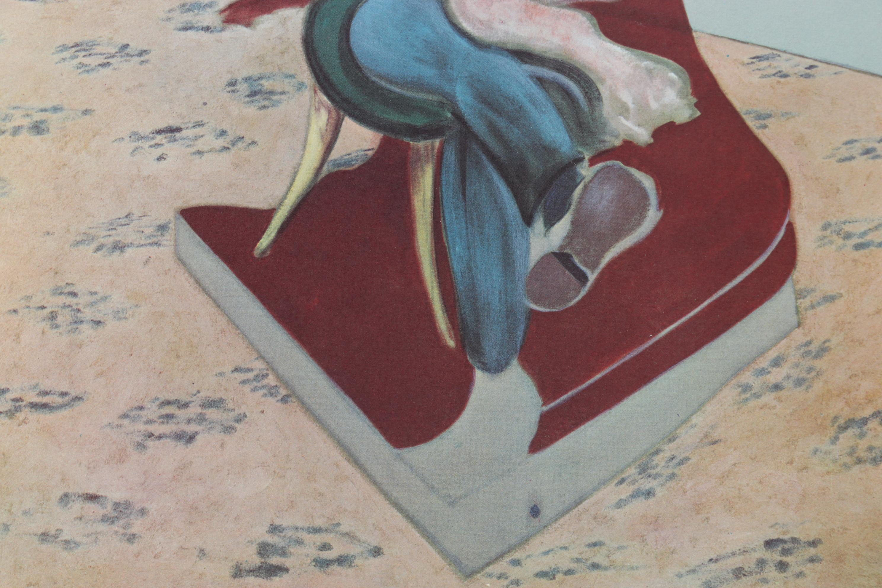 Francis Bacon Portrait Lithograph of Lucian Freud for "Derrière le Miroir," 1966