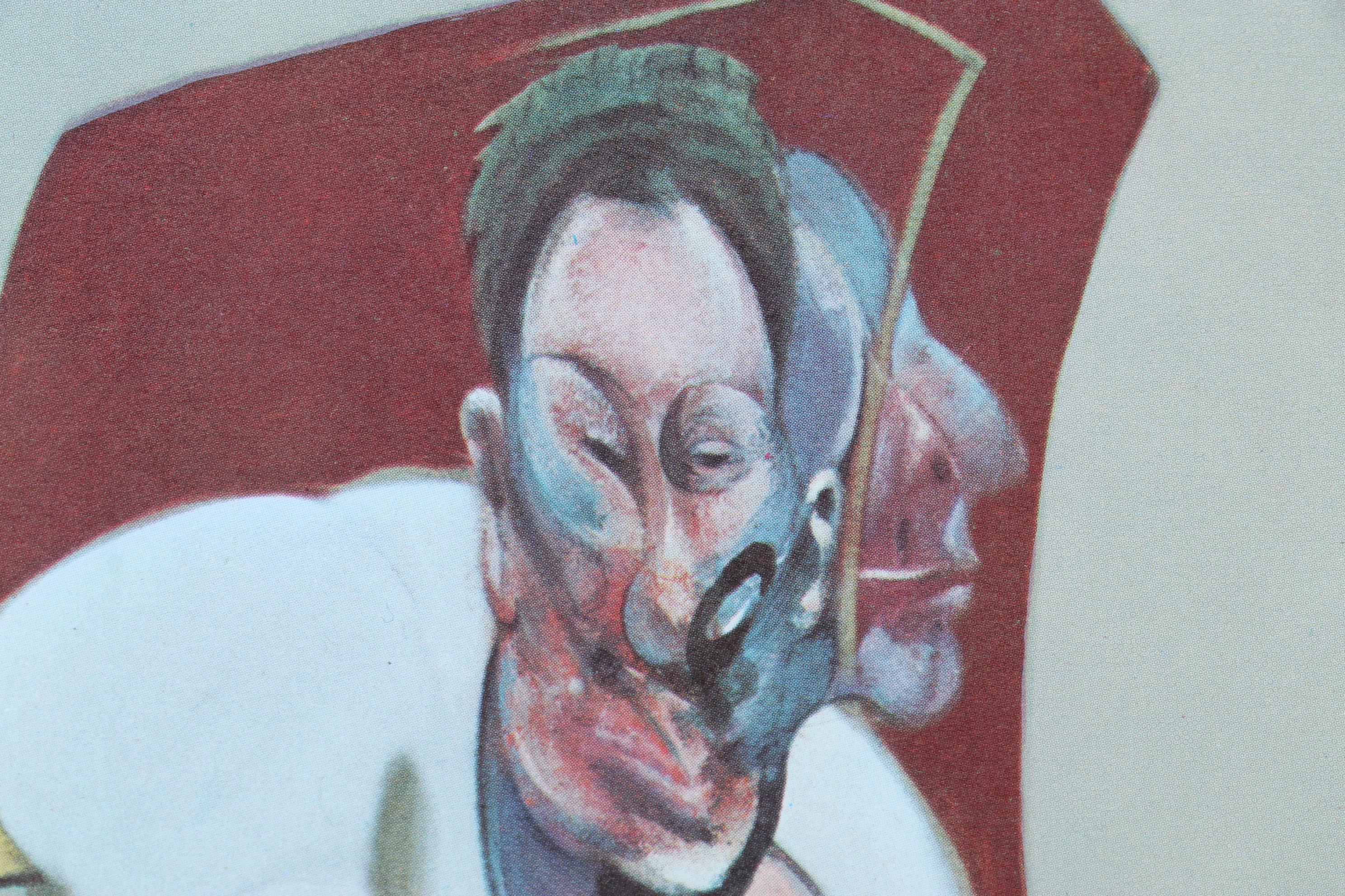 Francis Bacon Portrait Lithograph of Lucian Freud for "Derrière le Miroir," 1966