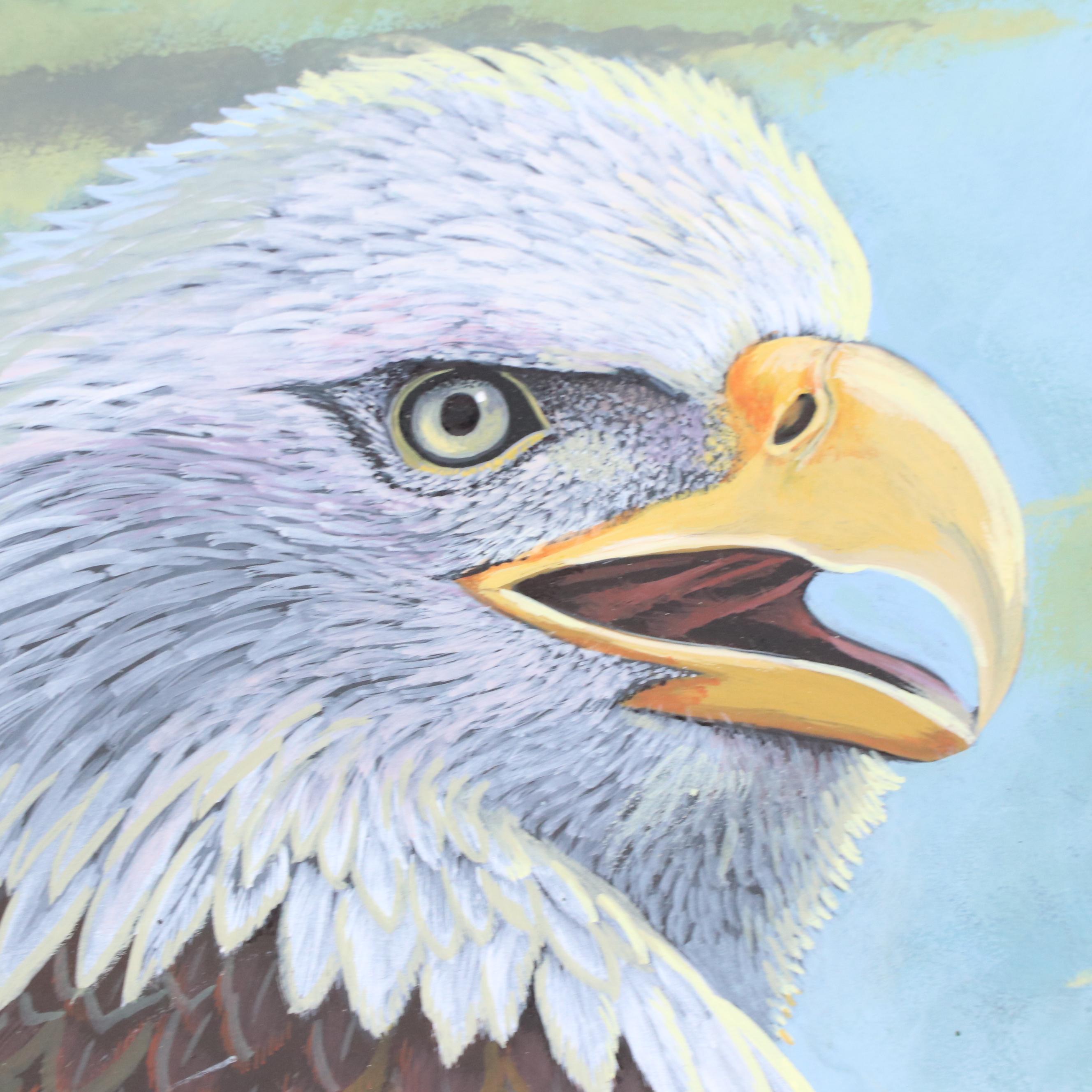 Doug Walgus Oil Painting of Bald Eagle, 2009