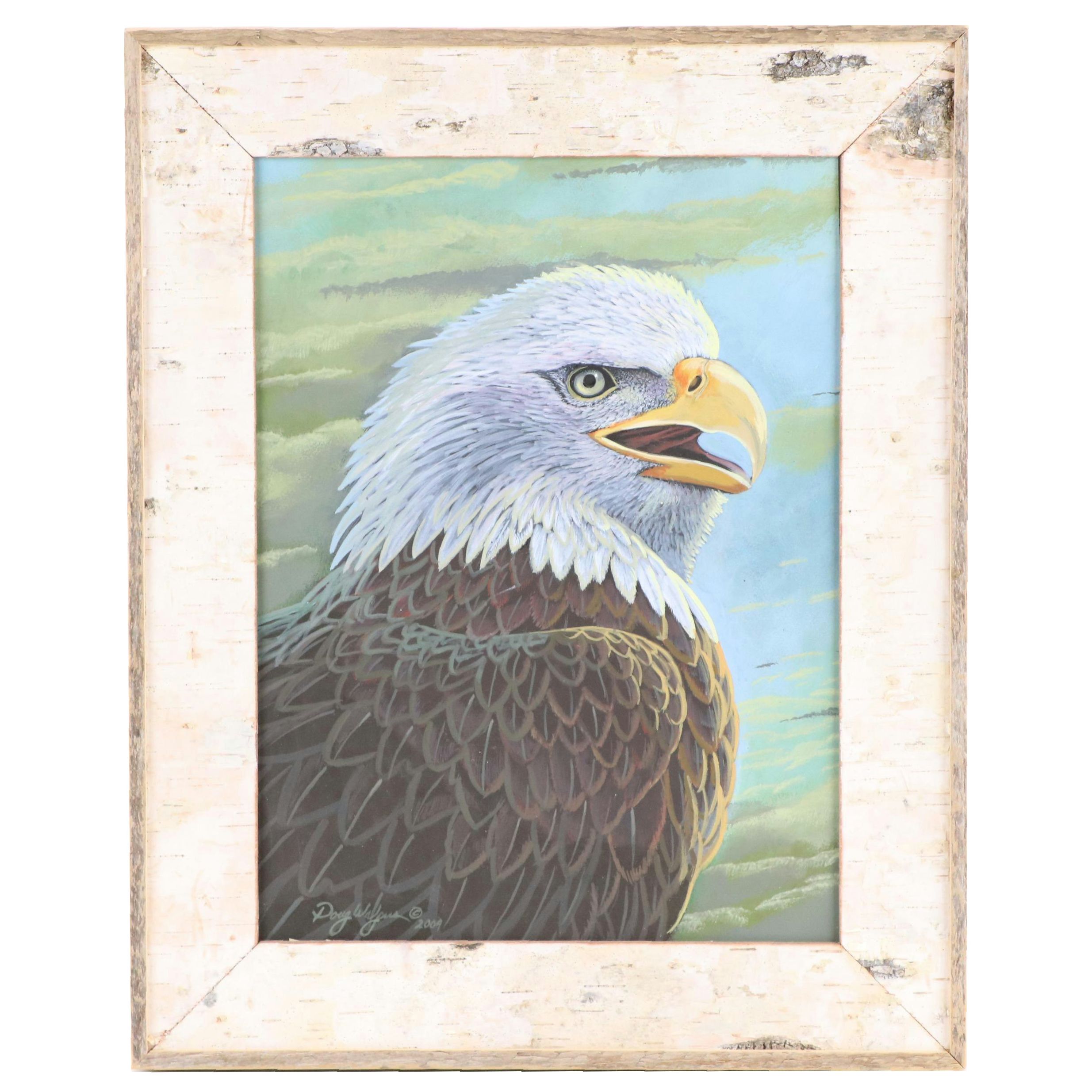Doug Walgus Oil Painting of Bald Eagle, 2009