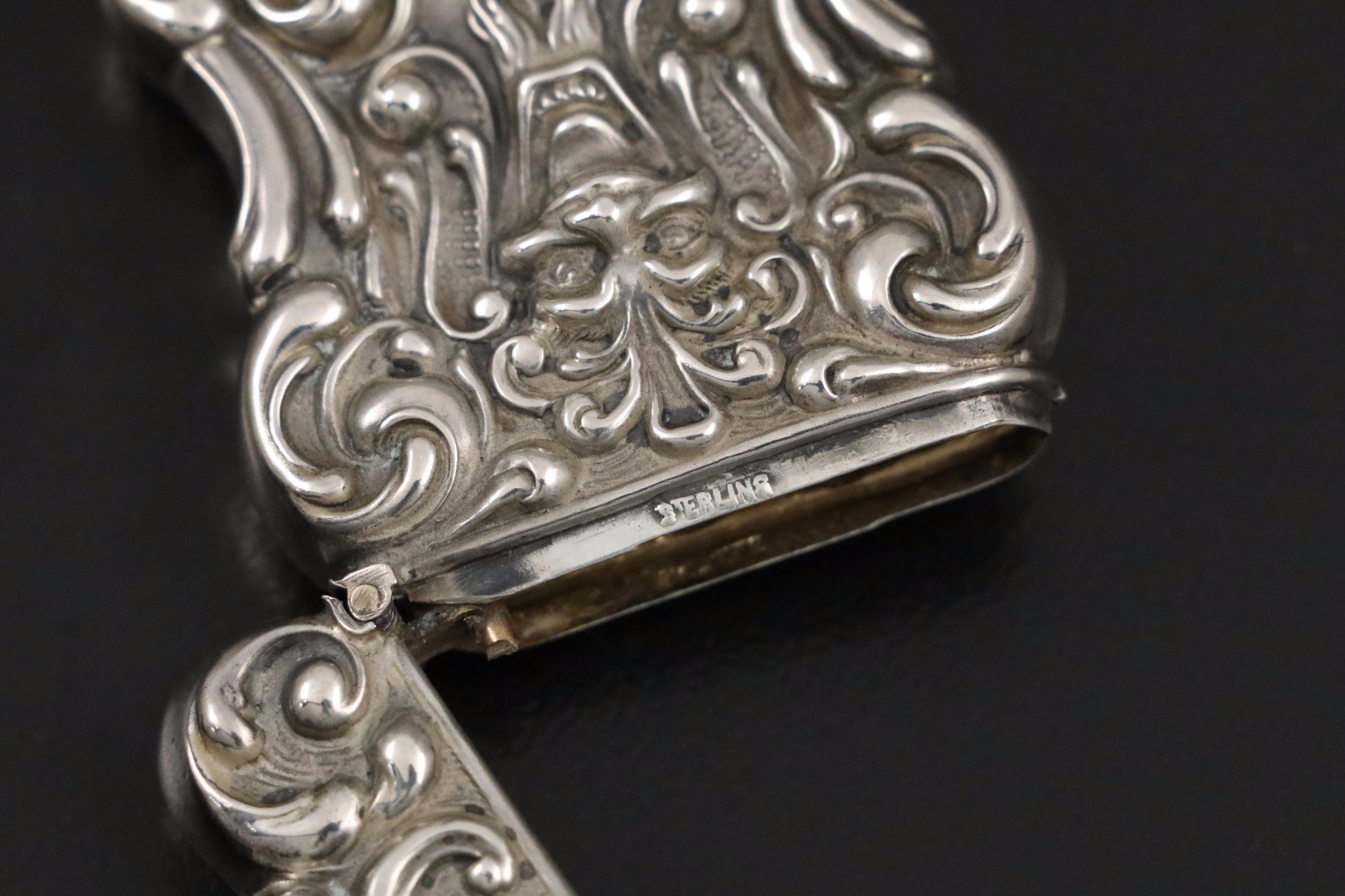 Antique Sterling Match Safe Vesta Cases