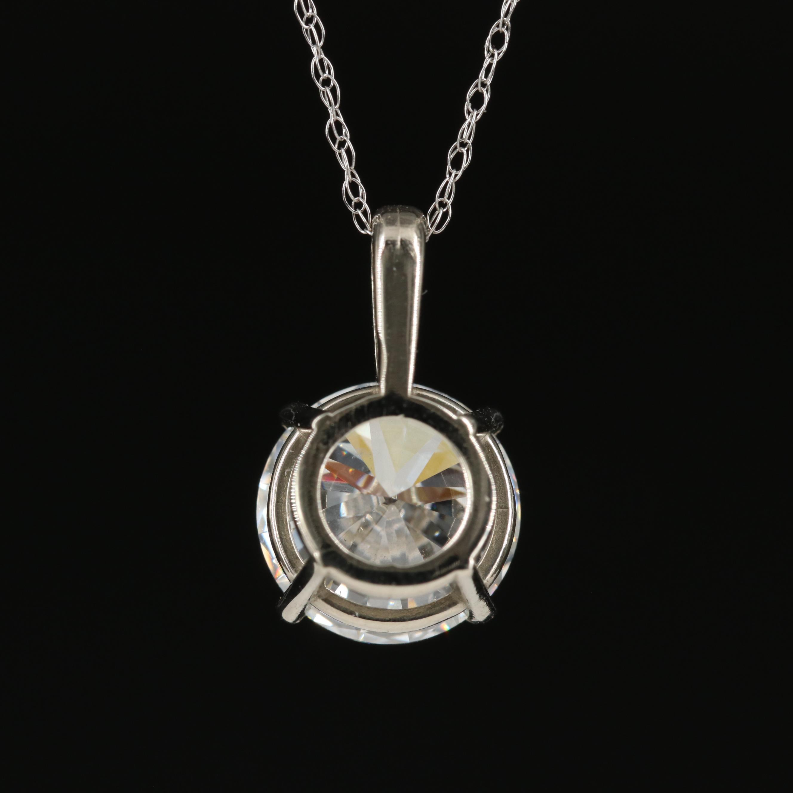 Loose 2.33 CT Lab Grown Diamond Solitaire Pendant Necklace with IGI Report