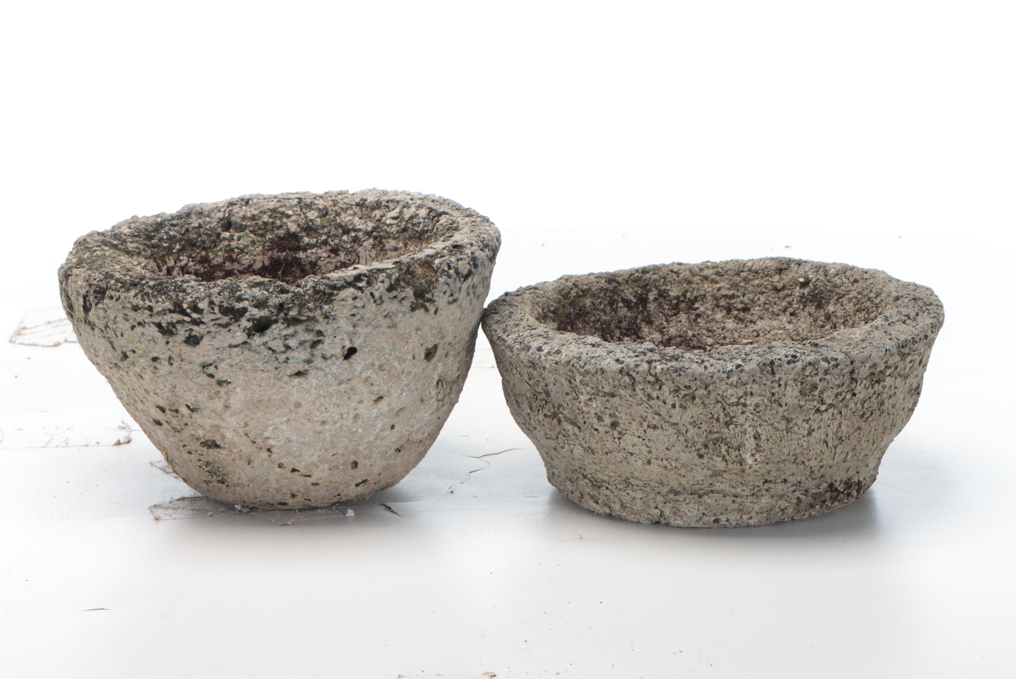 Faux Stone Garden Planters