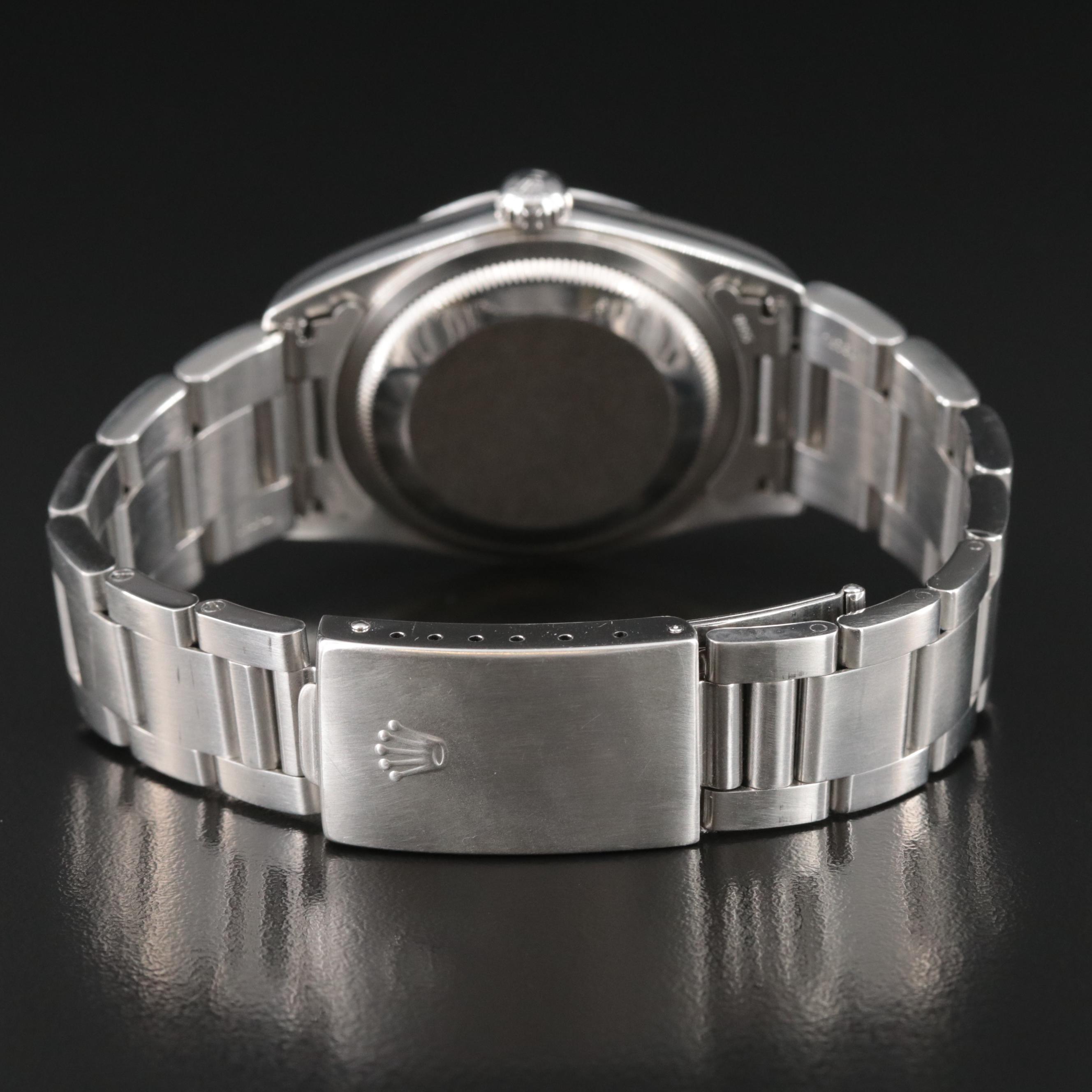 Rolex Datejust Rhodium Oyster Steel 36MM Automatic Watch