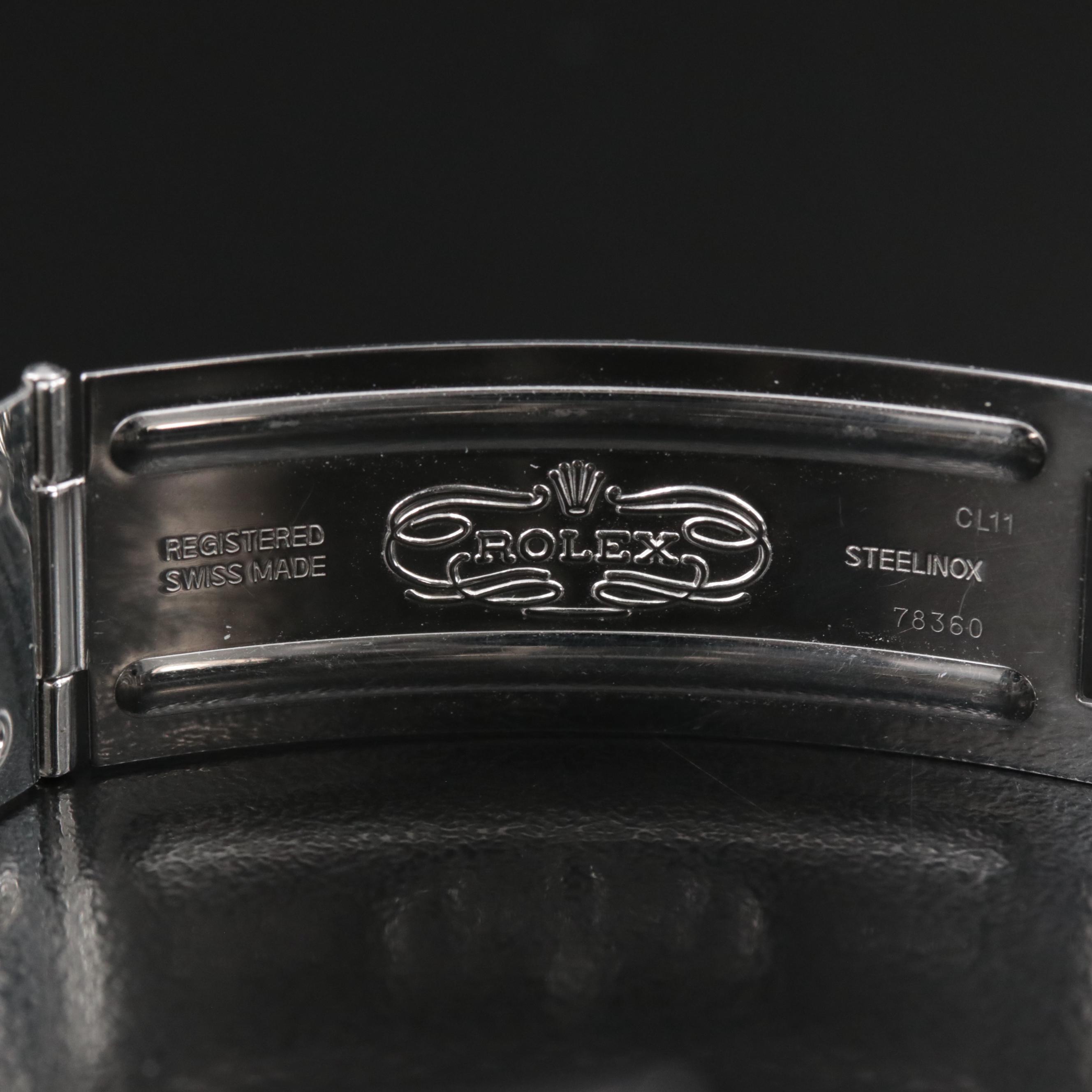 Rolex Datejust Rhodium Oyster Steel 36MM Automatic Watch