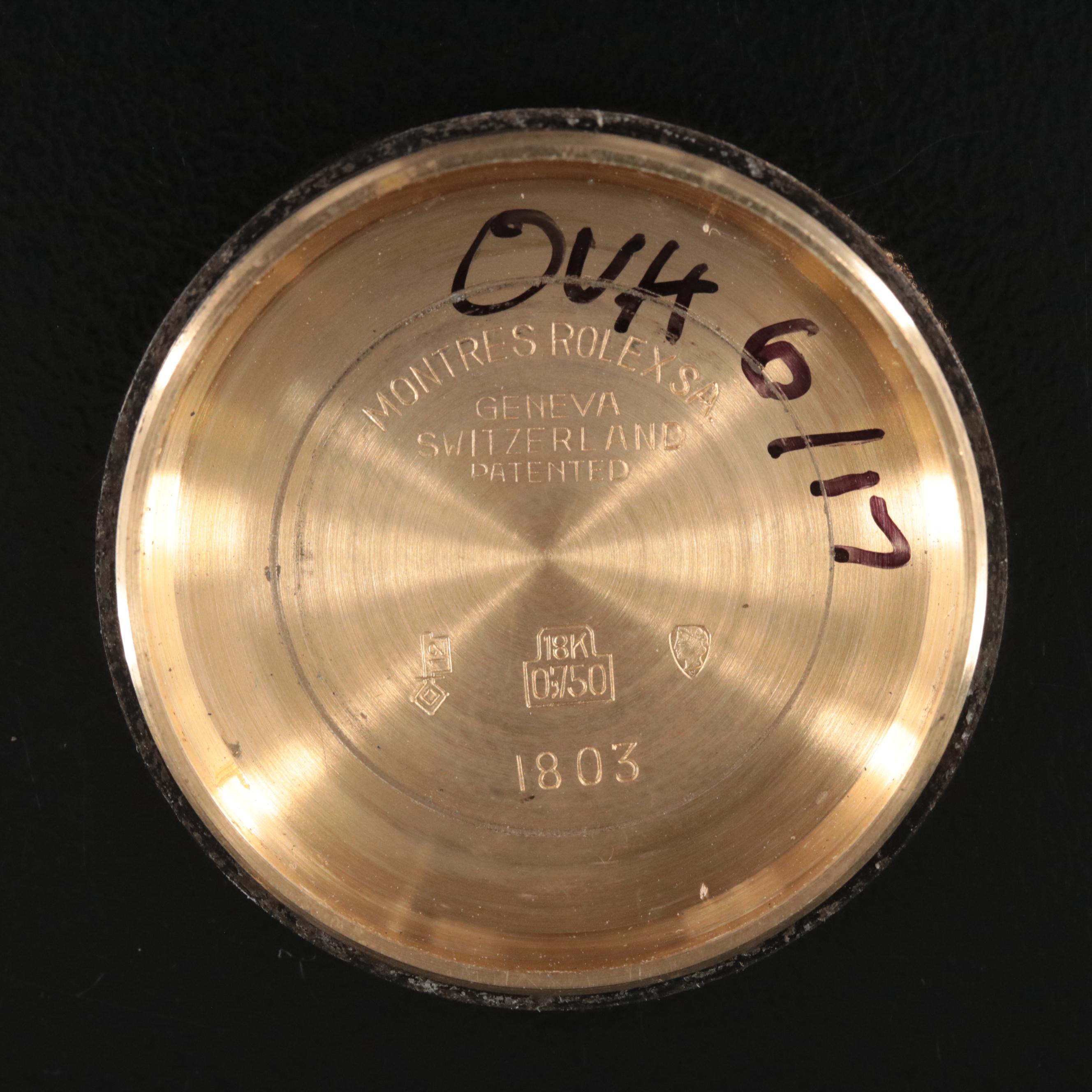 1972 Rolex Day-Date 2.00 CTW Custom Diamond Bezel 18K Gold Watch