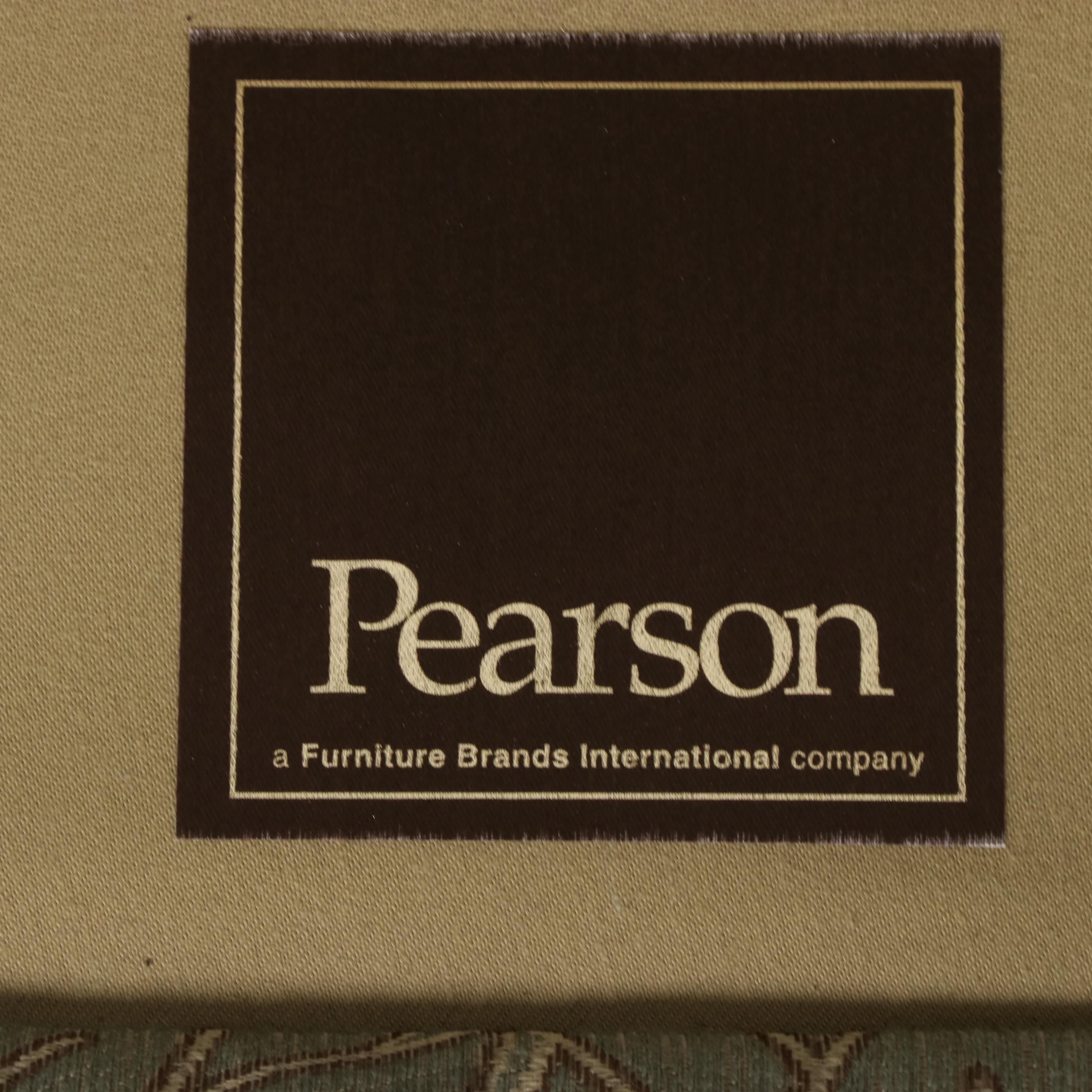 Pearson Custom-Upholstered English Roll-Arm Easy Chair with Ottoman
