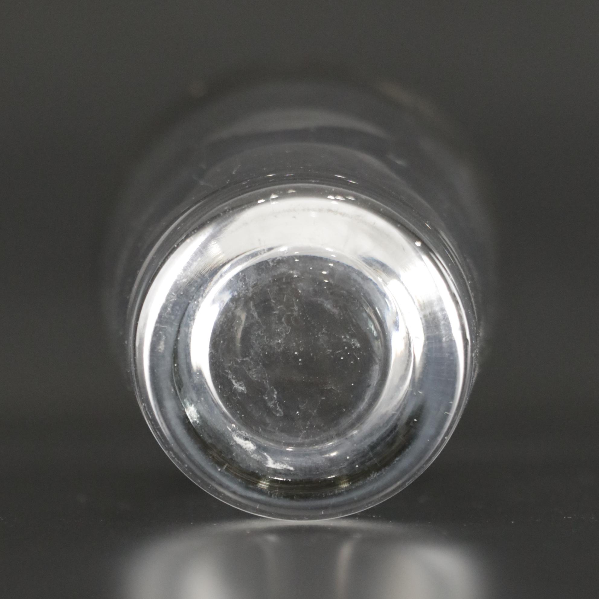 Sixteen Mid Century Modern Dorothy Thorpe Style Silver Rim Cocktail Glasses