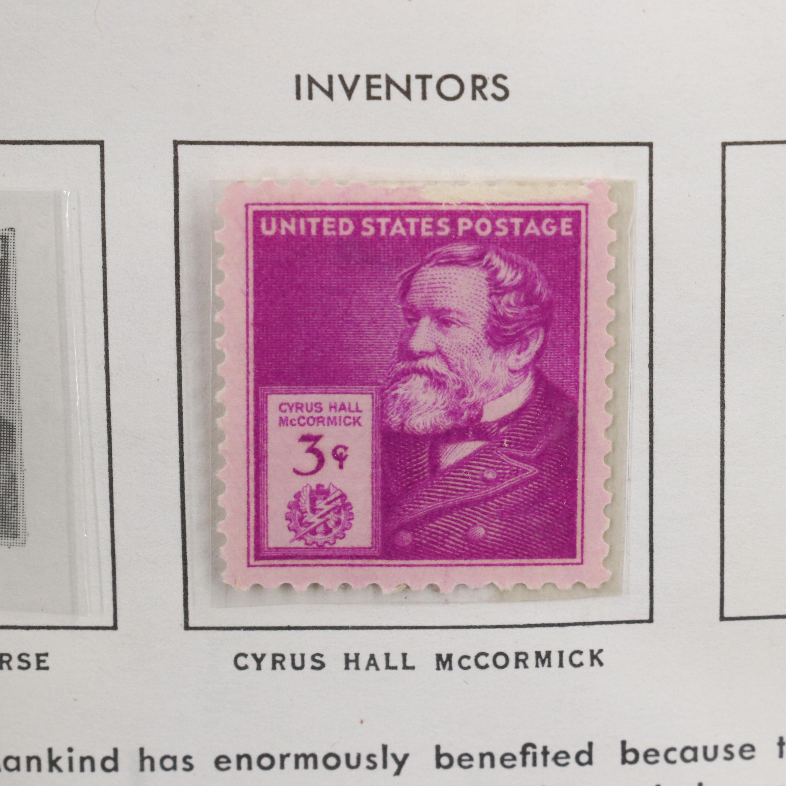 U.S. Postage Stamp Collection in a Liberty Stamp Album, 1861 to 1973