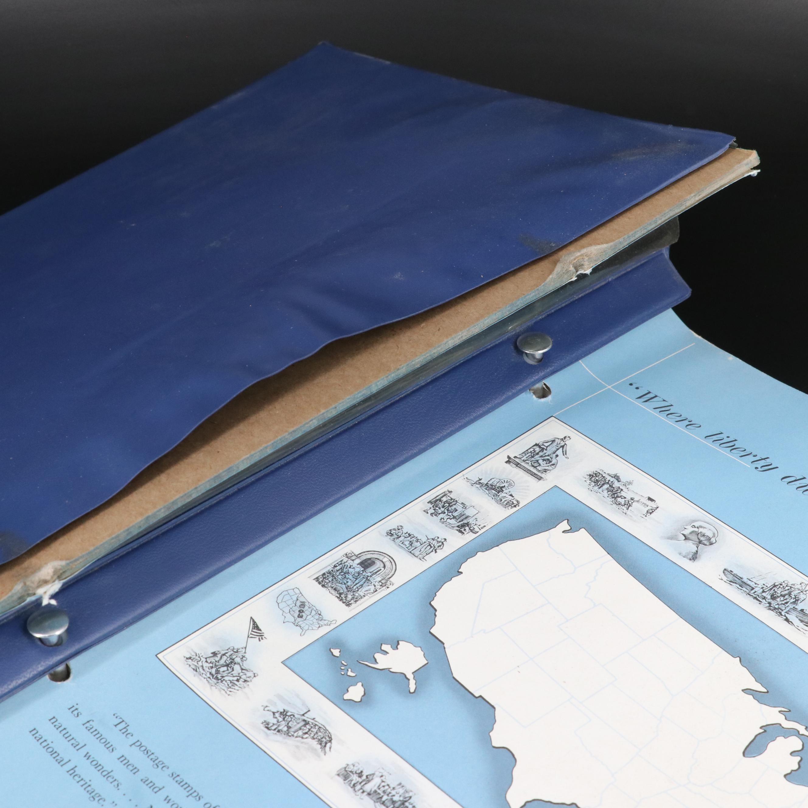 U.S. Postage Stamp Collection in a Liberty Stamp Album, 1861 to 1973