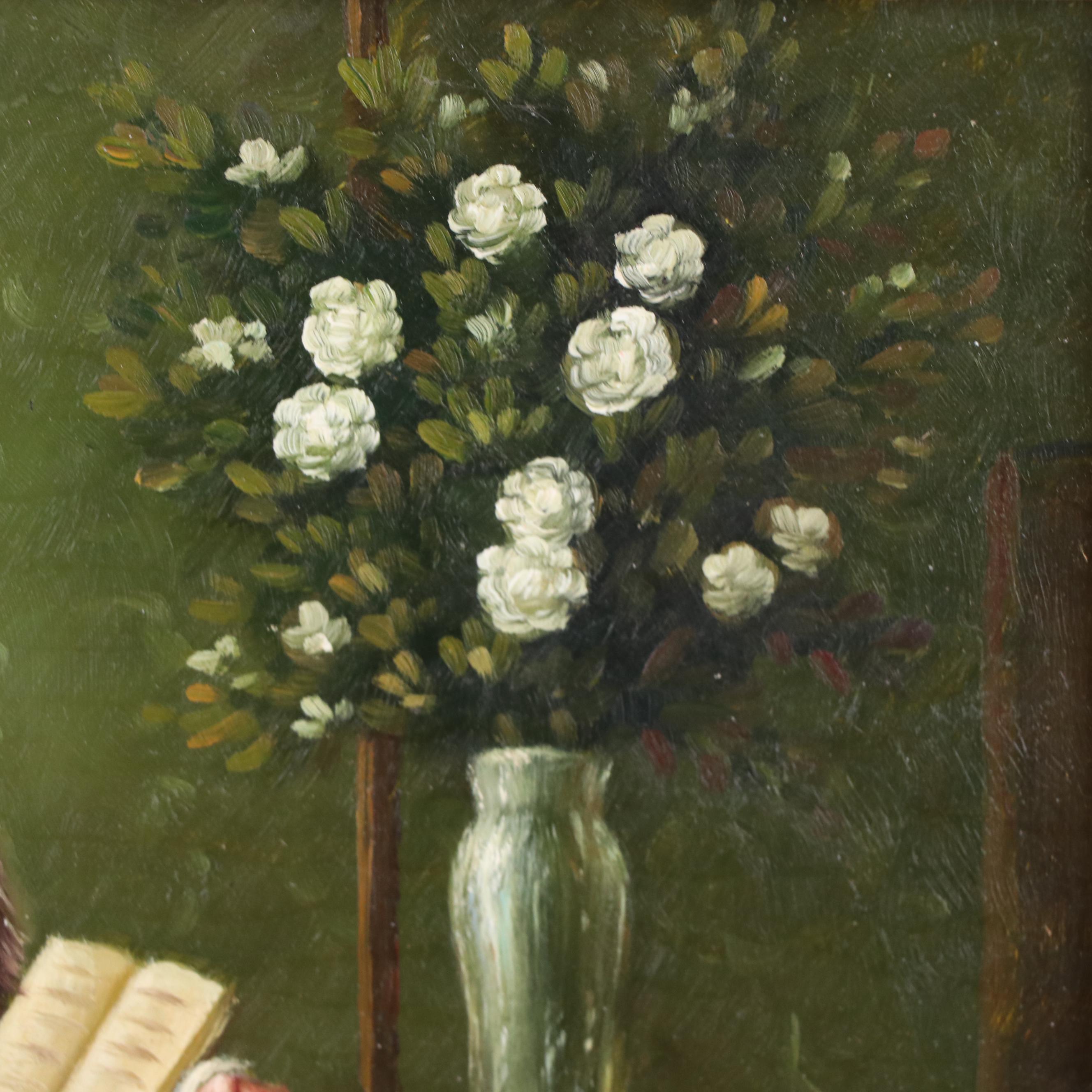 Oil Painting After Jules Alexis Muenier "The Harpsichord Lesson"