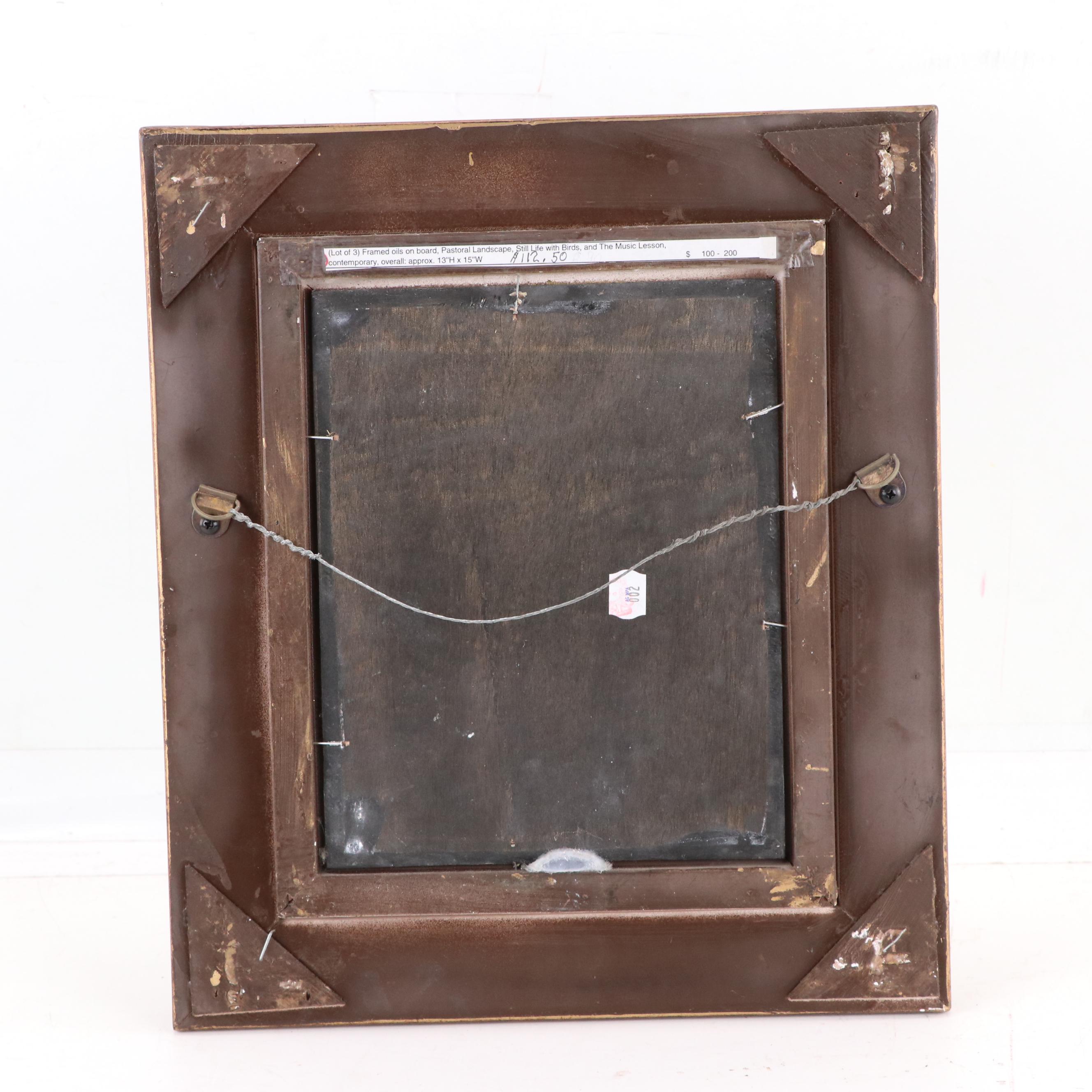 Oil Painting After Jules Alexis Muenier "The Harpsichord Lesson"